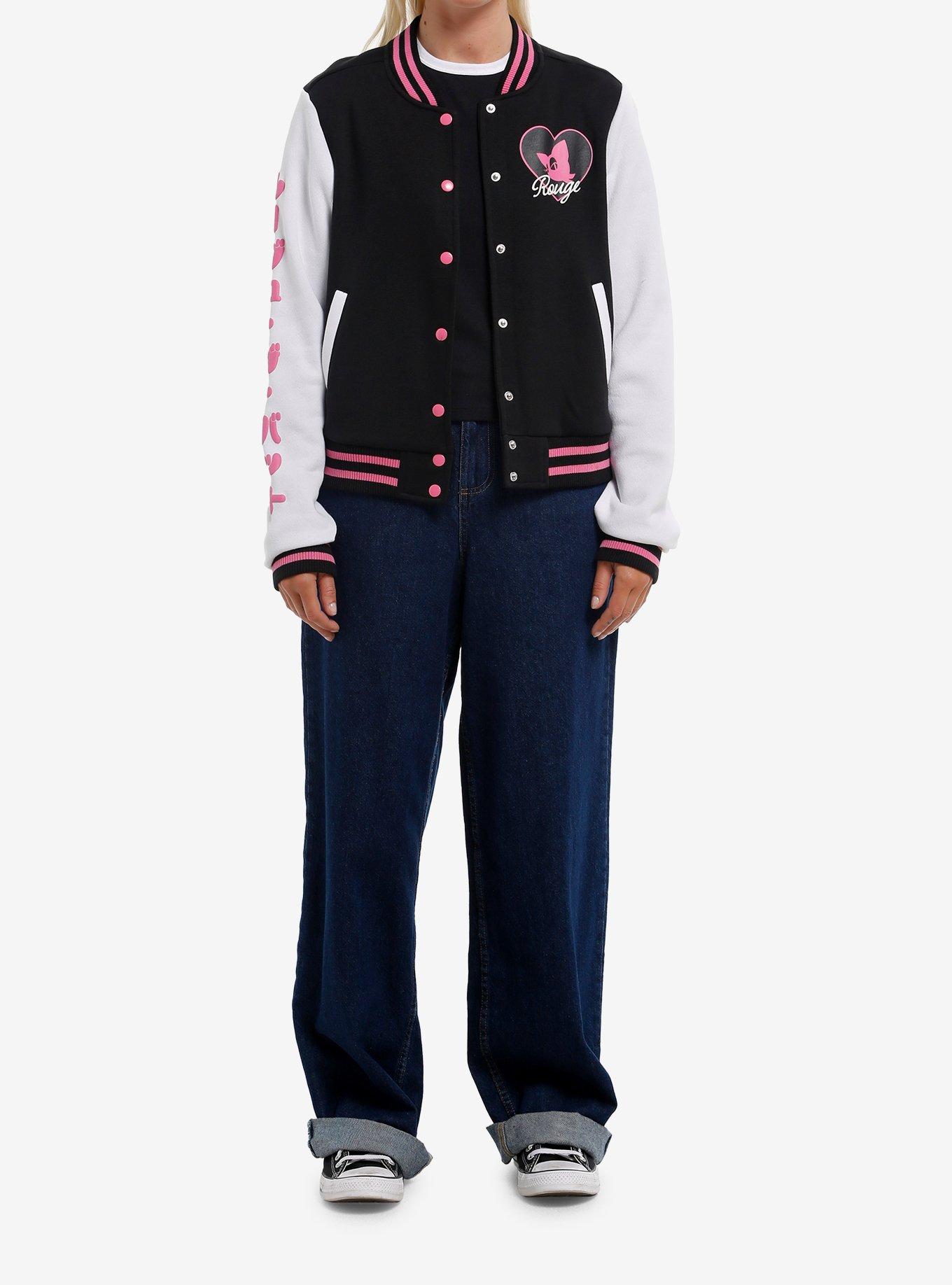 Sonic The Hedgehog Rouge Girls Varsity Jacket, MULTI, alternate