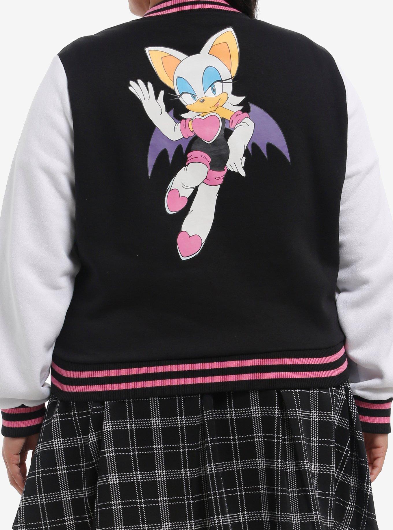 Sonic The Hedgehog Rouge Girls Varsity Jacket Plus Size, , hi-res