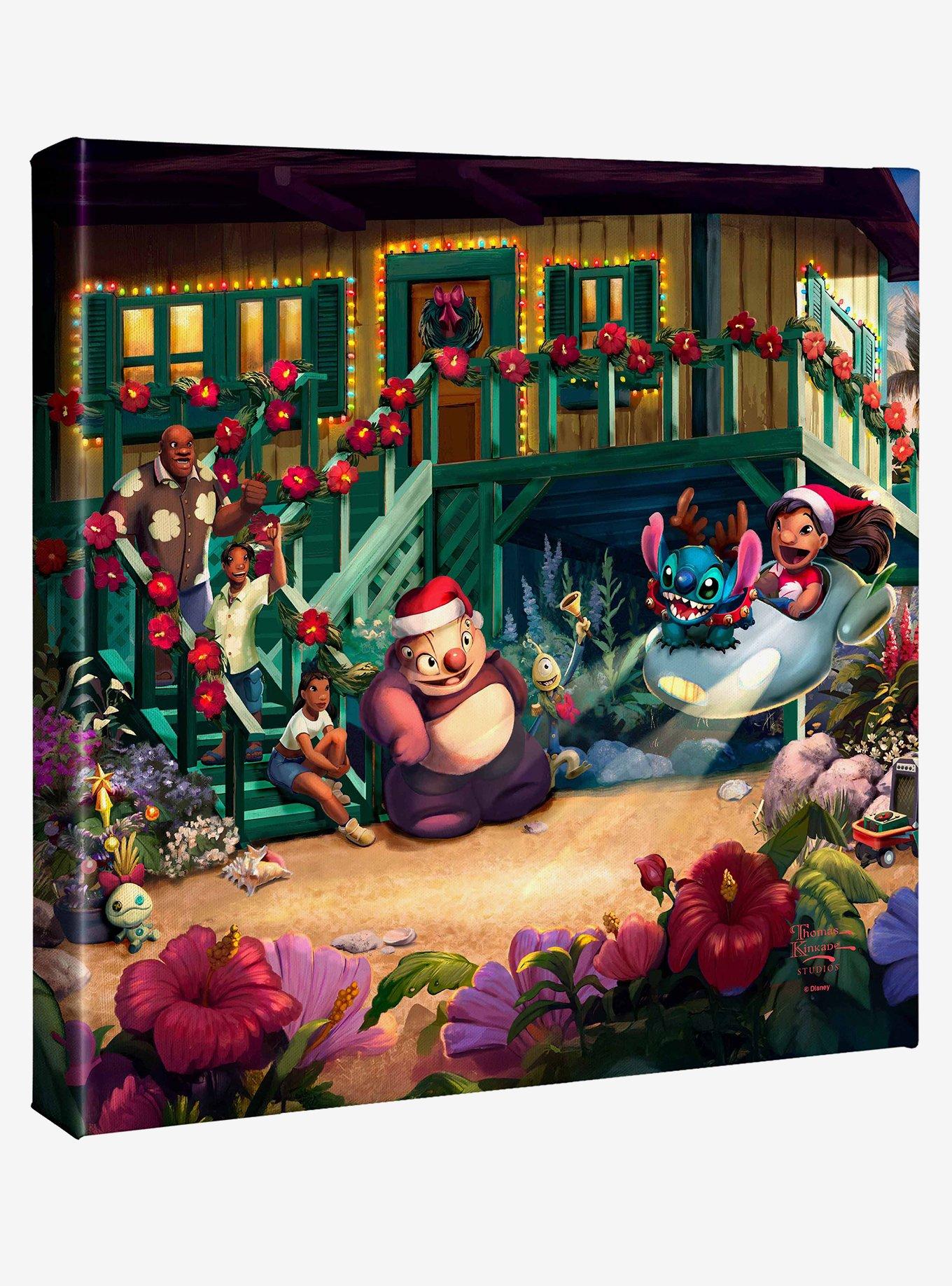 Disney Lilo & Stitch Aloha Christmas Gallery Wrapped Canvas, , hi-res