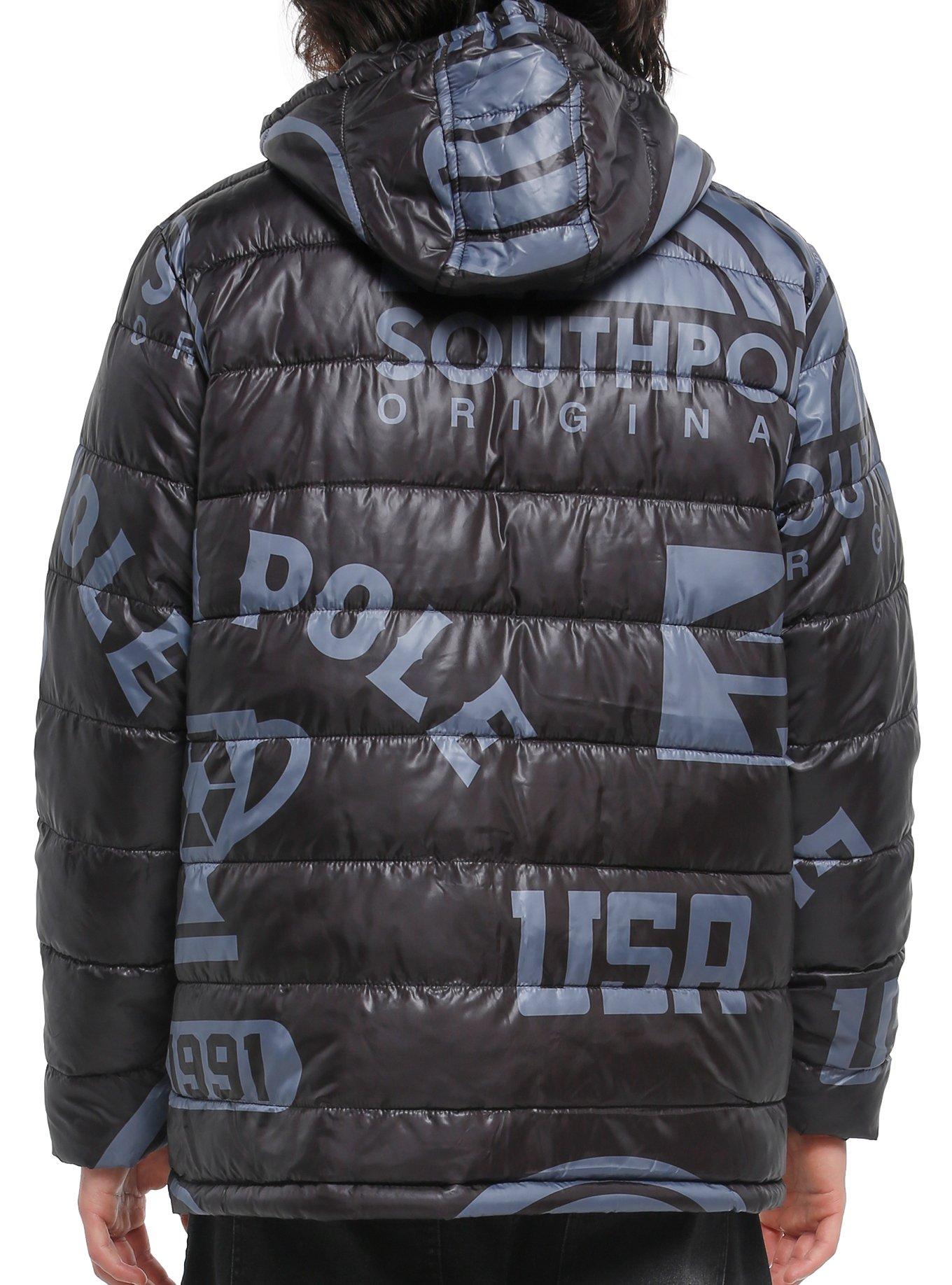 Southpole Logo Puffer Jacket, , hi-res