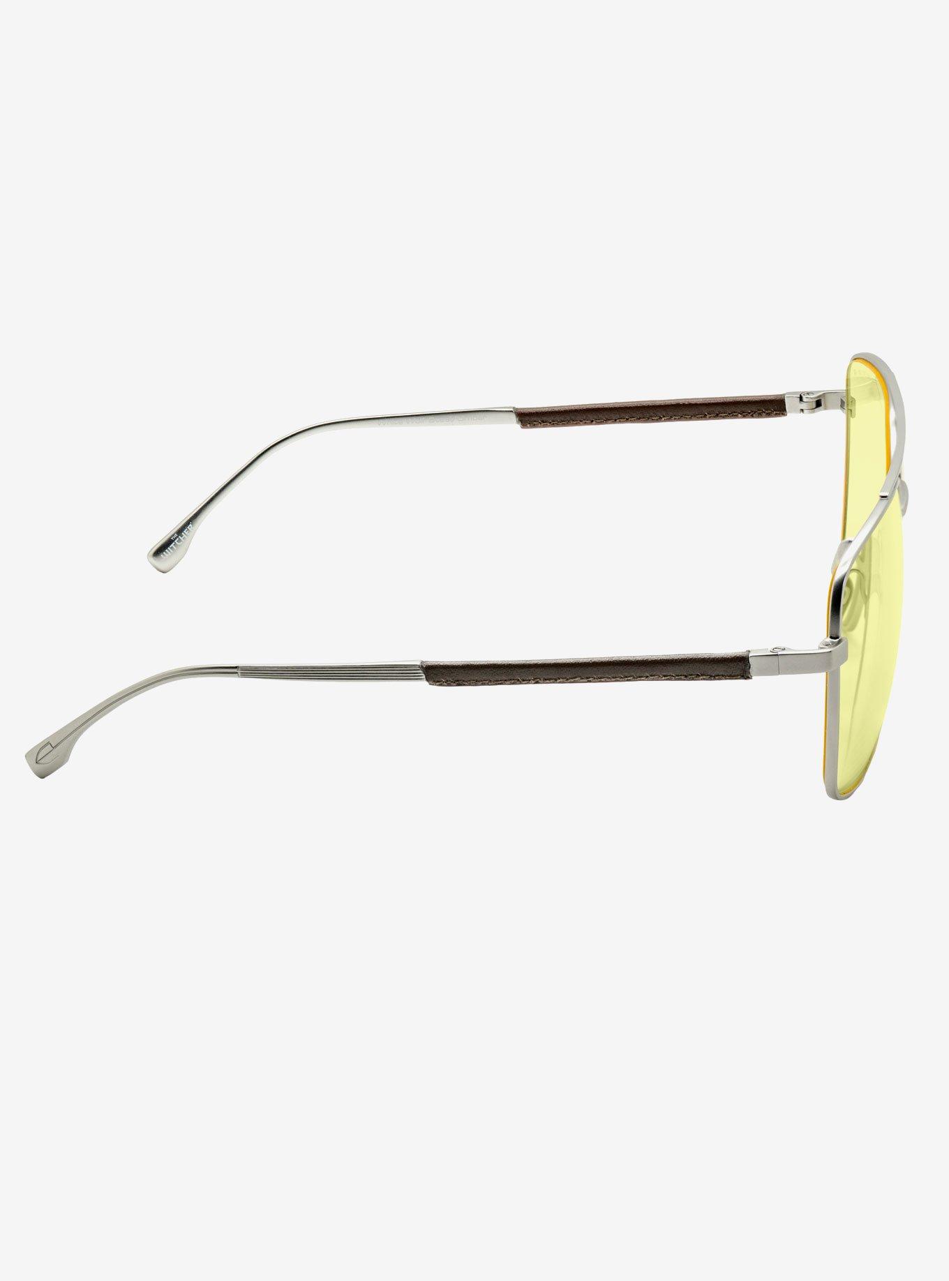 Witcher x GUNNAR White Wolf Amber Tint Blue Light Glasses, , alternate