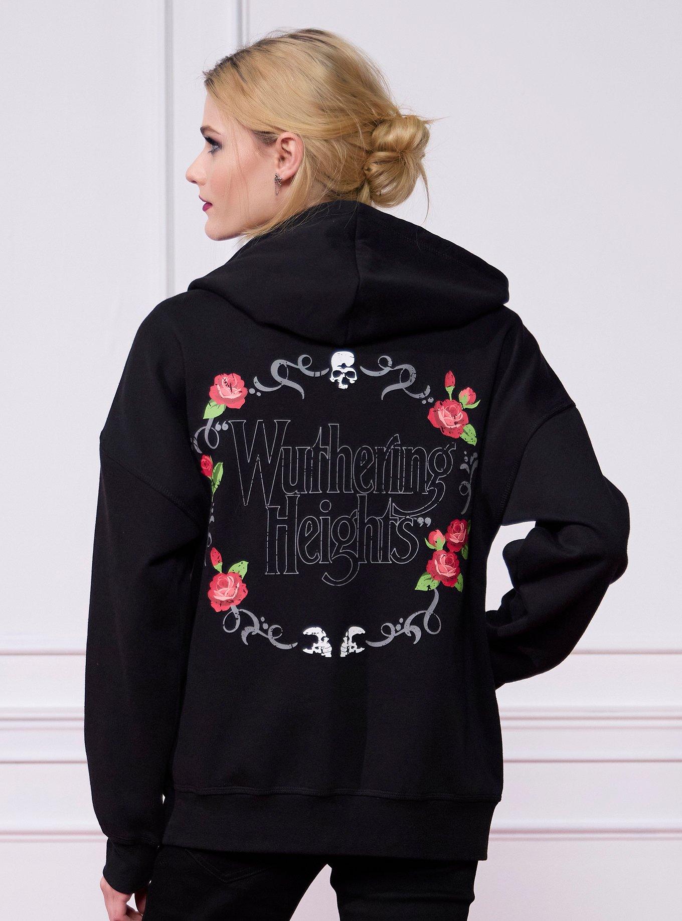 "Wuthering Heights" Quote Girls Oversized Hoodie, , hi-res