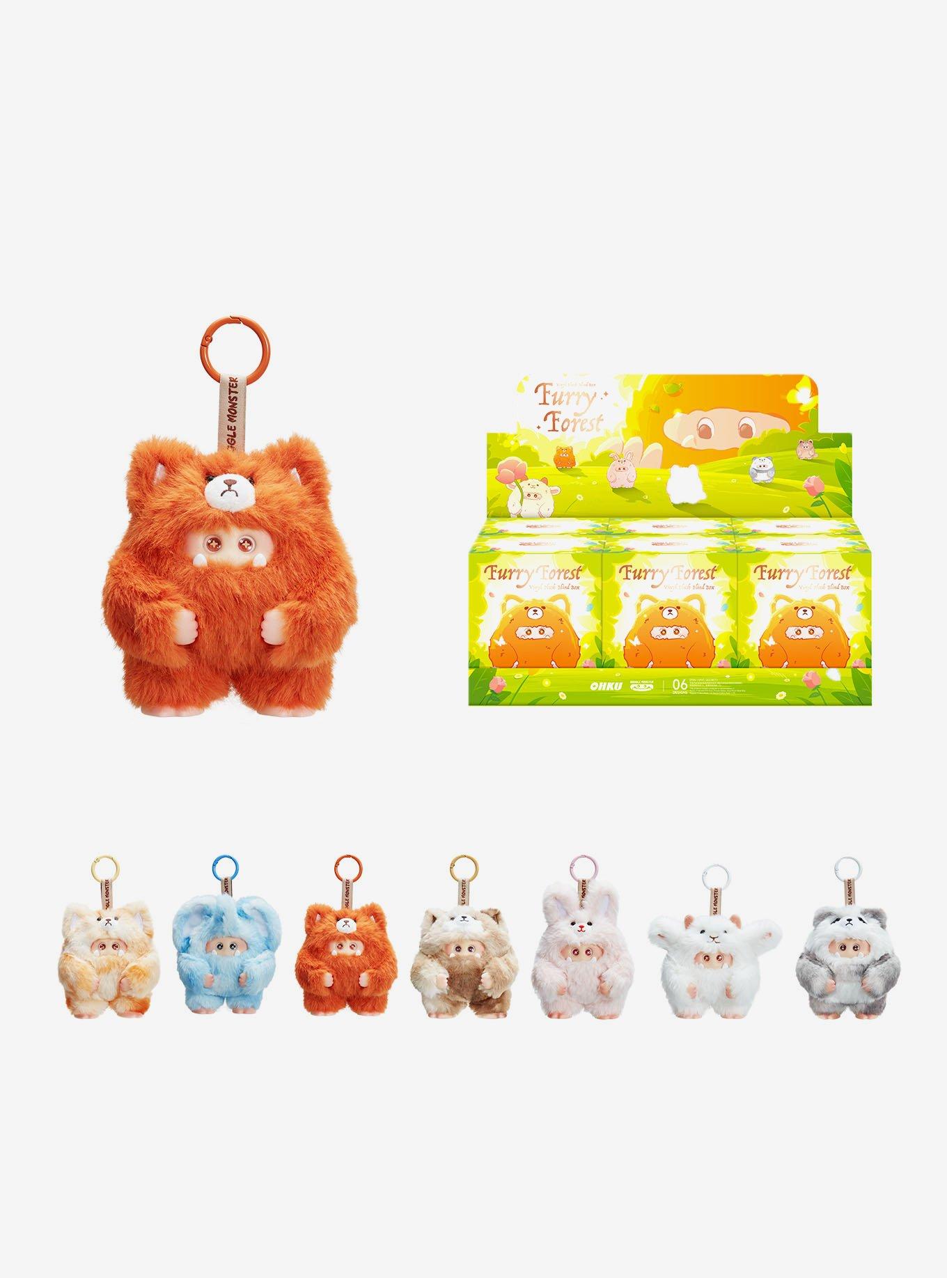 Dreame Mart GIGGLE Monster Furry Forest Blind Box Plush Bag Clip, , hi-res