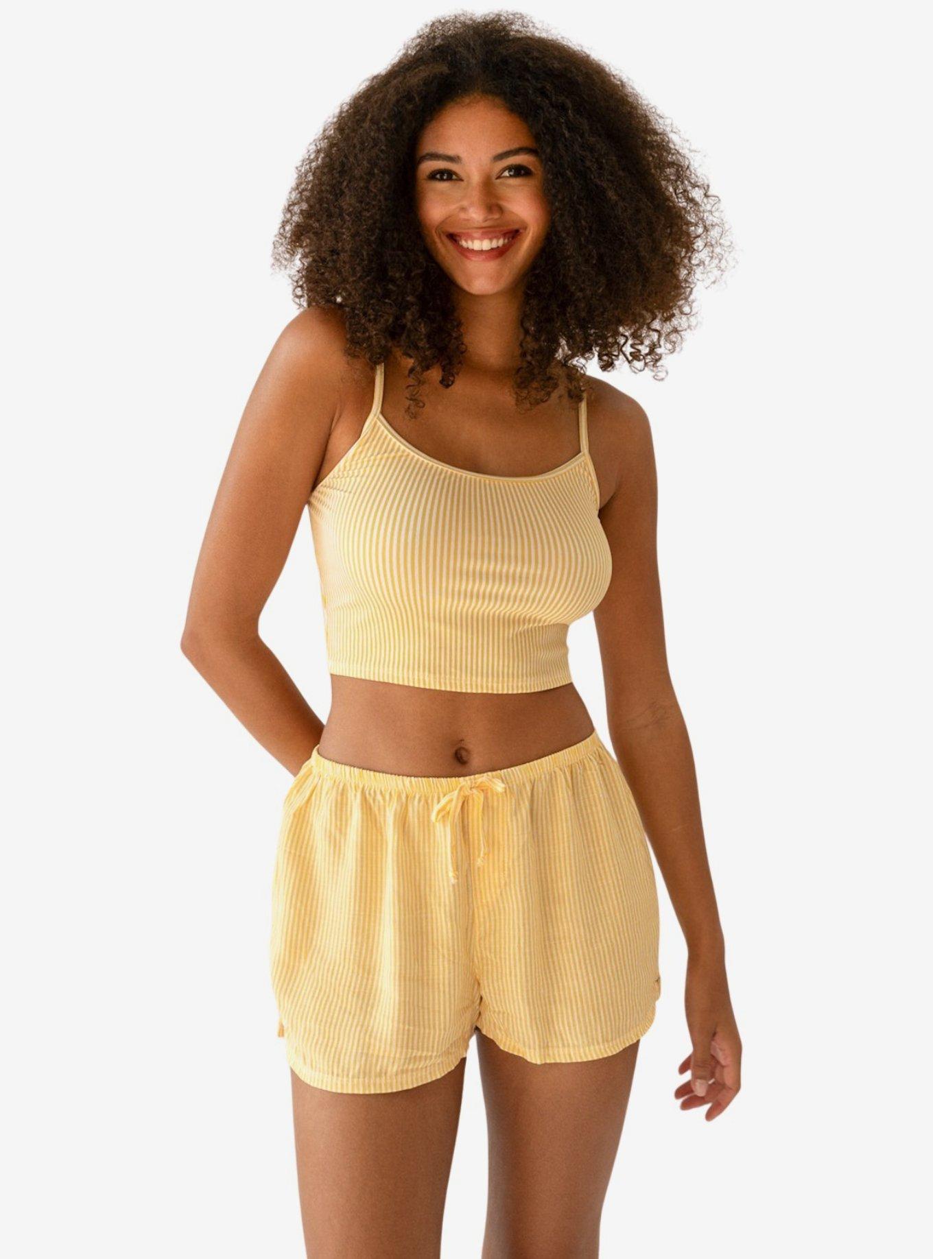 Dippin' Daisy's Luna Shorts, LIGHT YELLOW, alternate