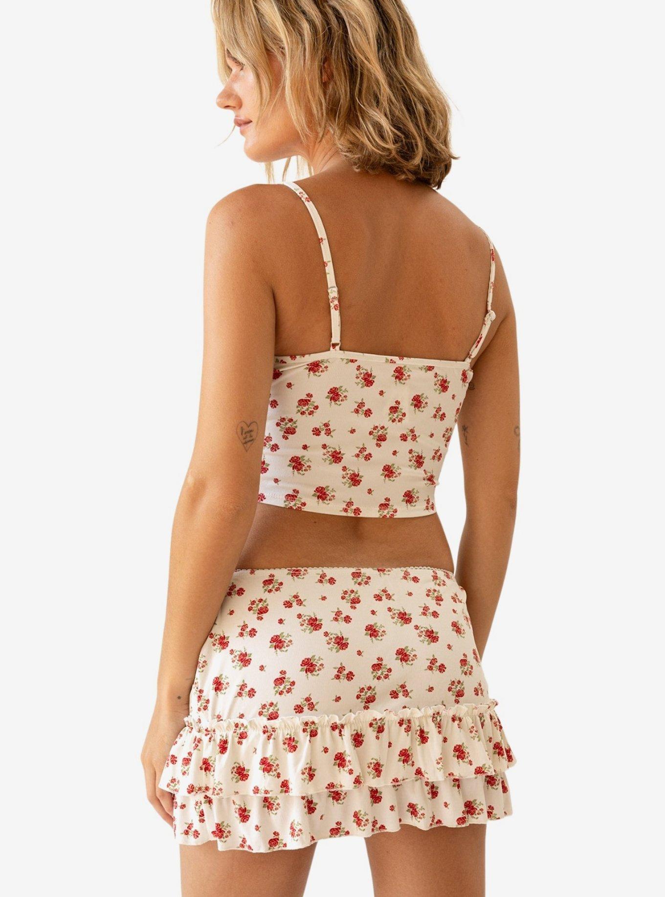 Dippin' Daisy's Summer Nights Skirt, RED, alternate