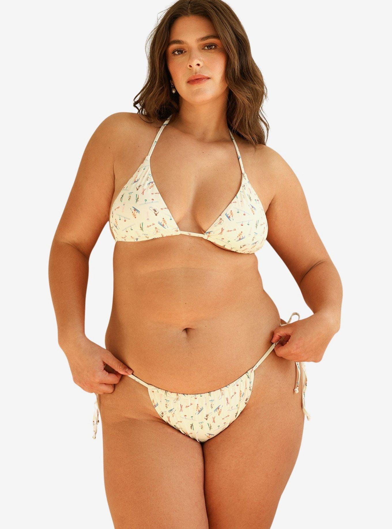 Dippin' Daisy's Palm Tie Back Triangle Bikini Top, BRIGHT WHITE, alternate