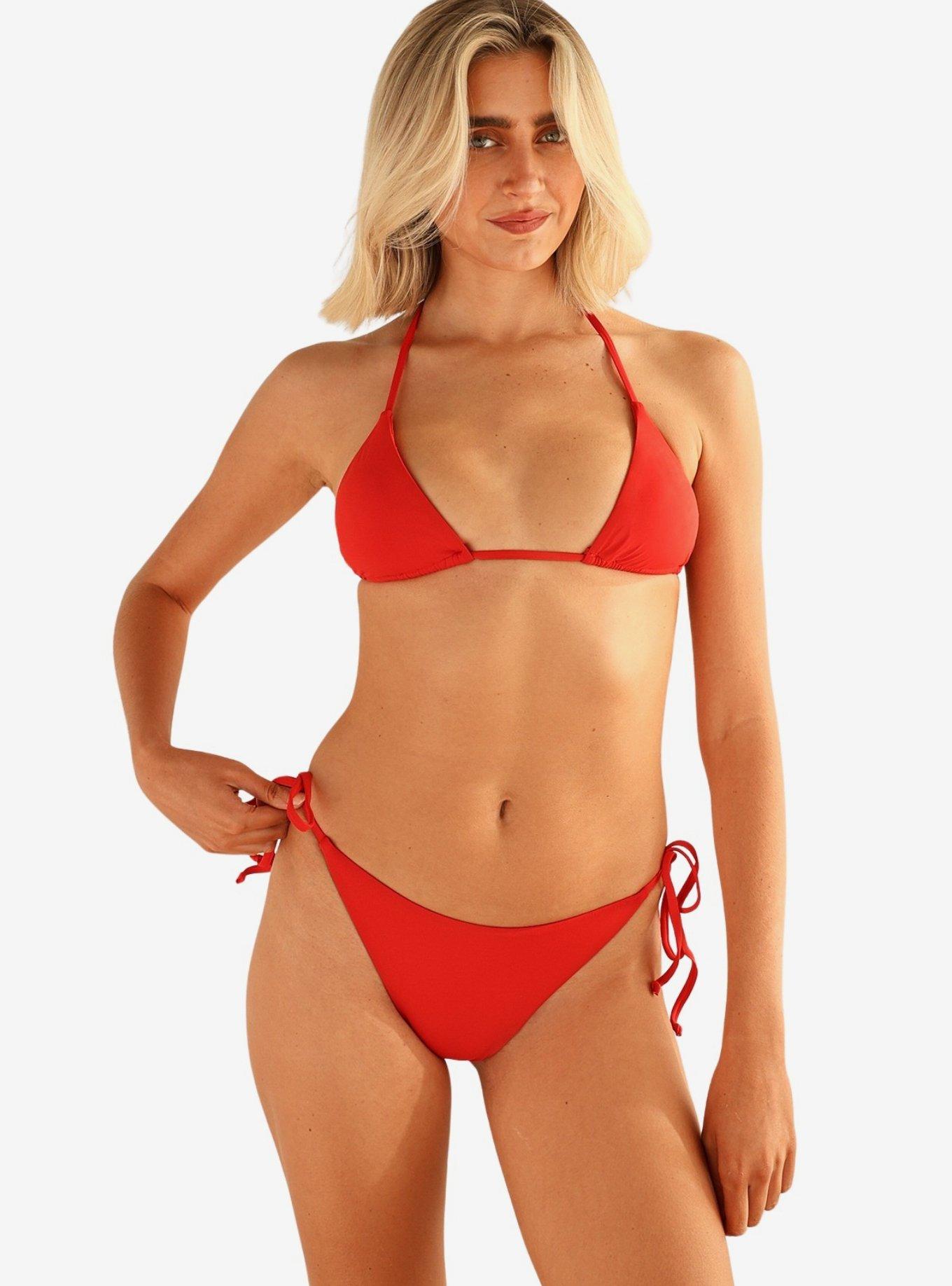 Dippin' Daisy's Mia Cheeky Bikini Bottom, RED, alternate