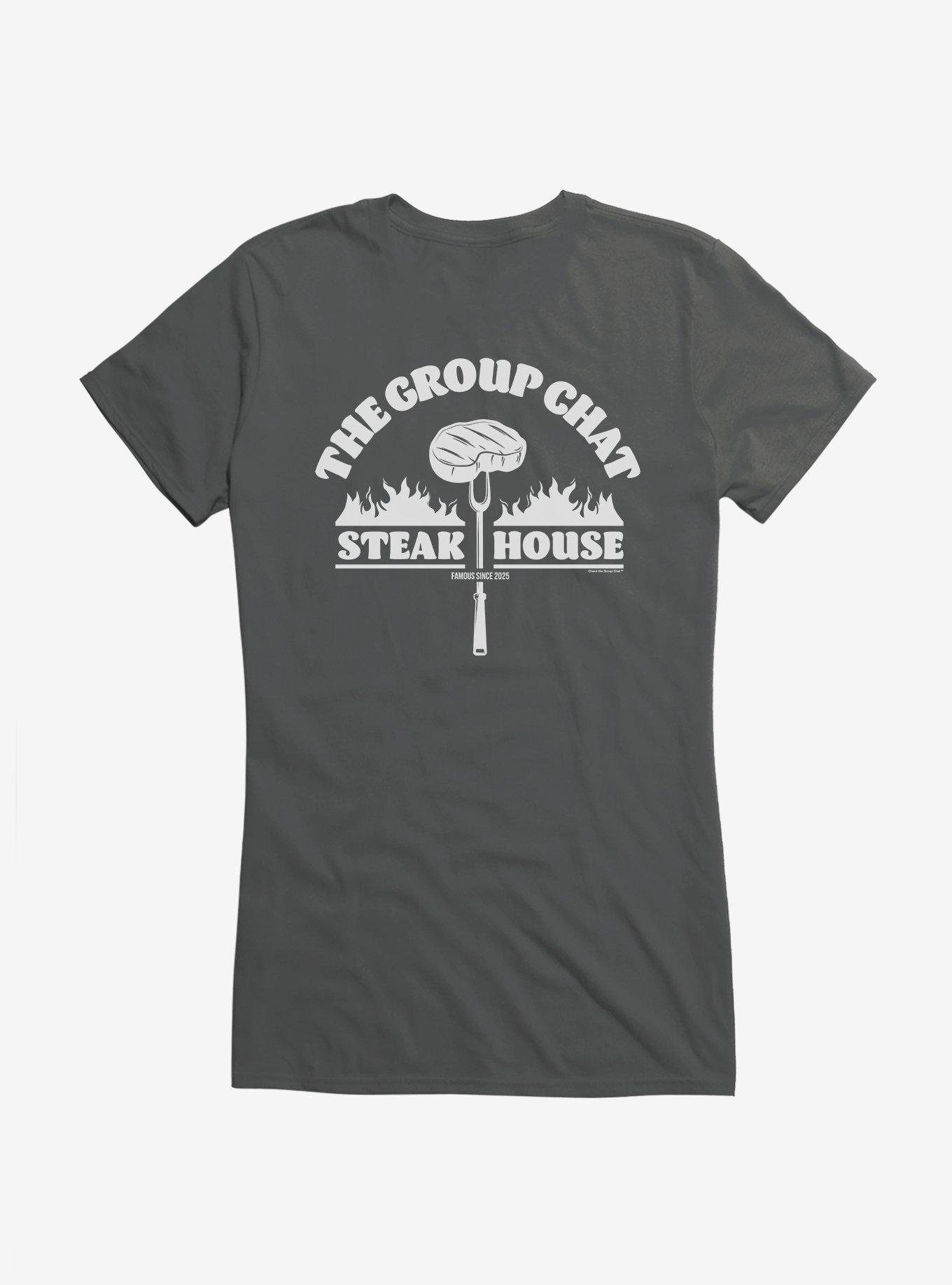 Check The Group Chat Steak House Girls T-Shirt, , hi-res