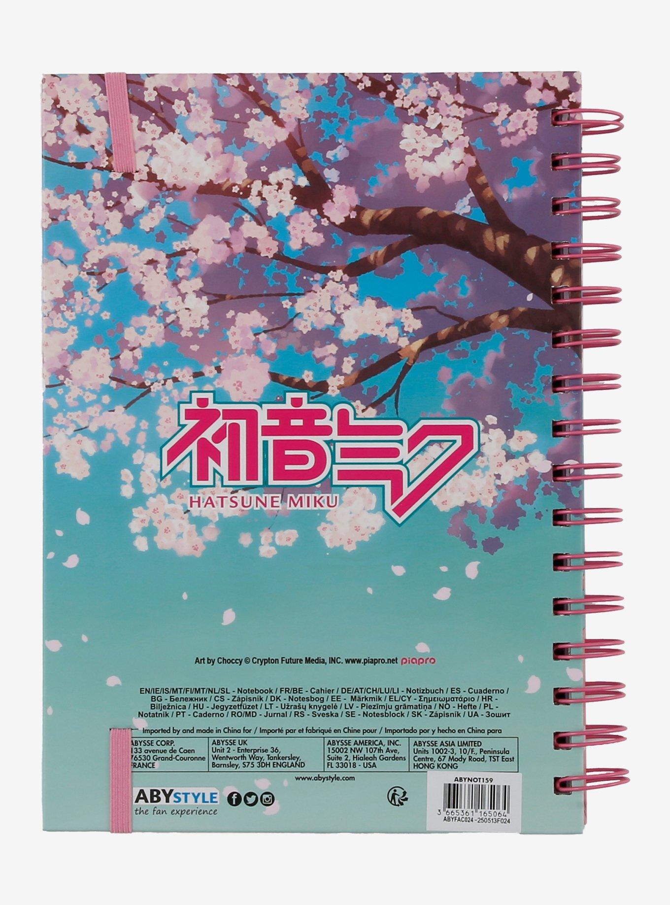 Hatsune Miku Sakura Spiralbound Notebook, , alternate