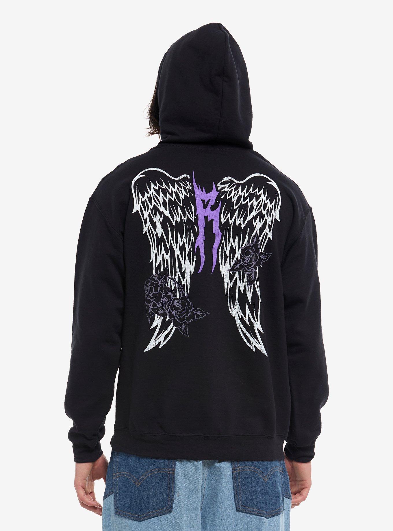 WWE Rhea Ripley Wings Hoodie, BLACK, alternate