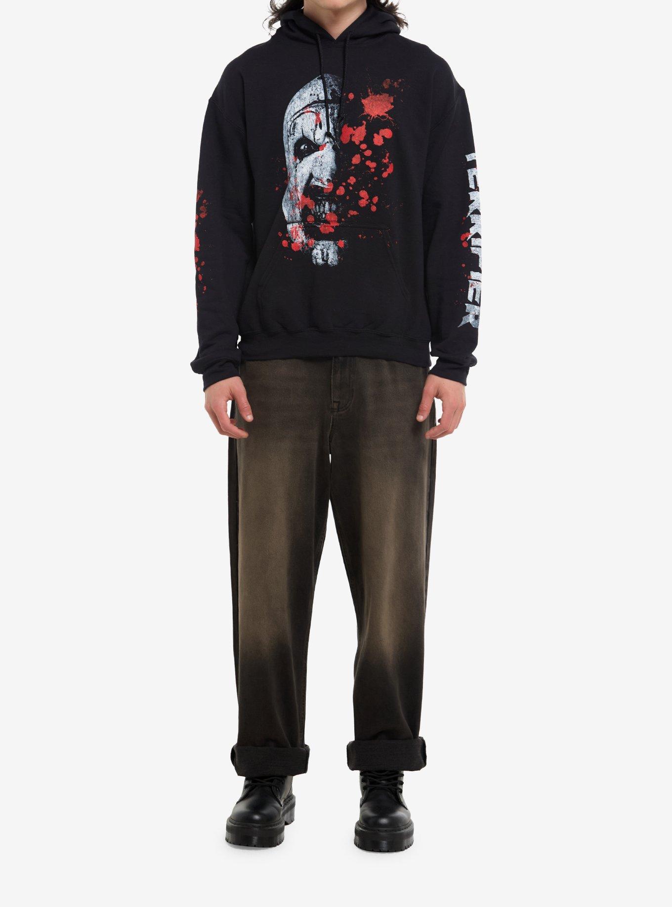 Terrifier Art The Clown Blood Splatter Hoodie, , hi-res