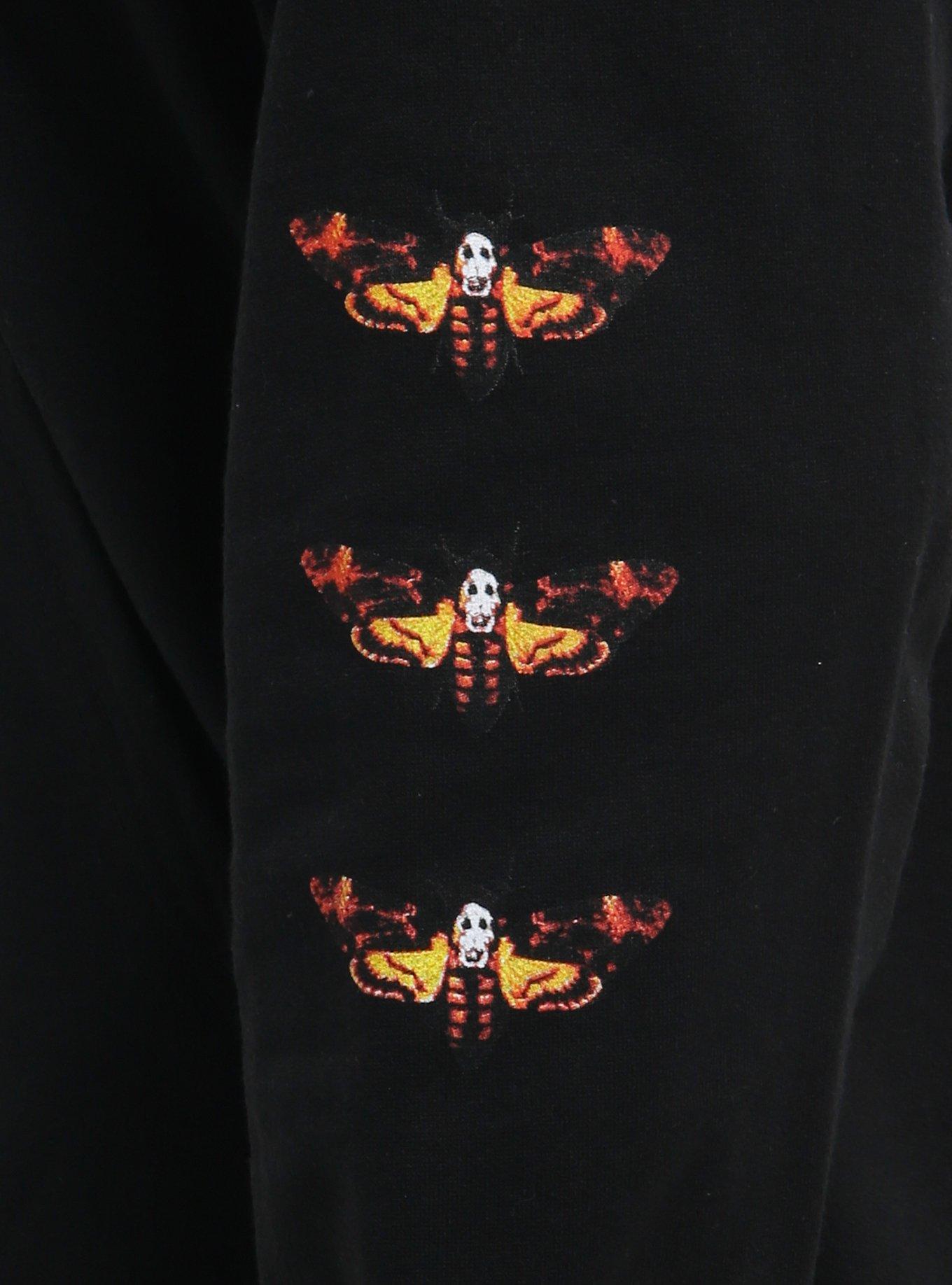 The Silence Of The Lambs Death's-Head Moth Hoodie, BLACK, alternate