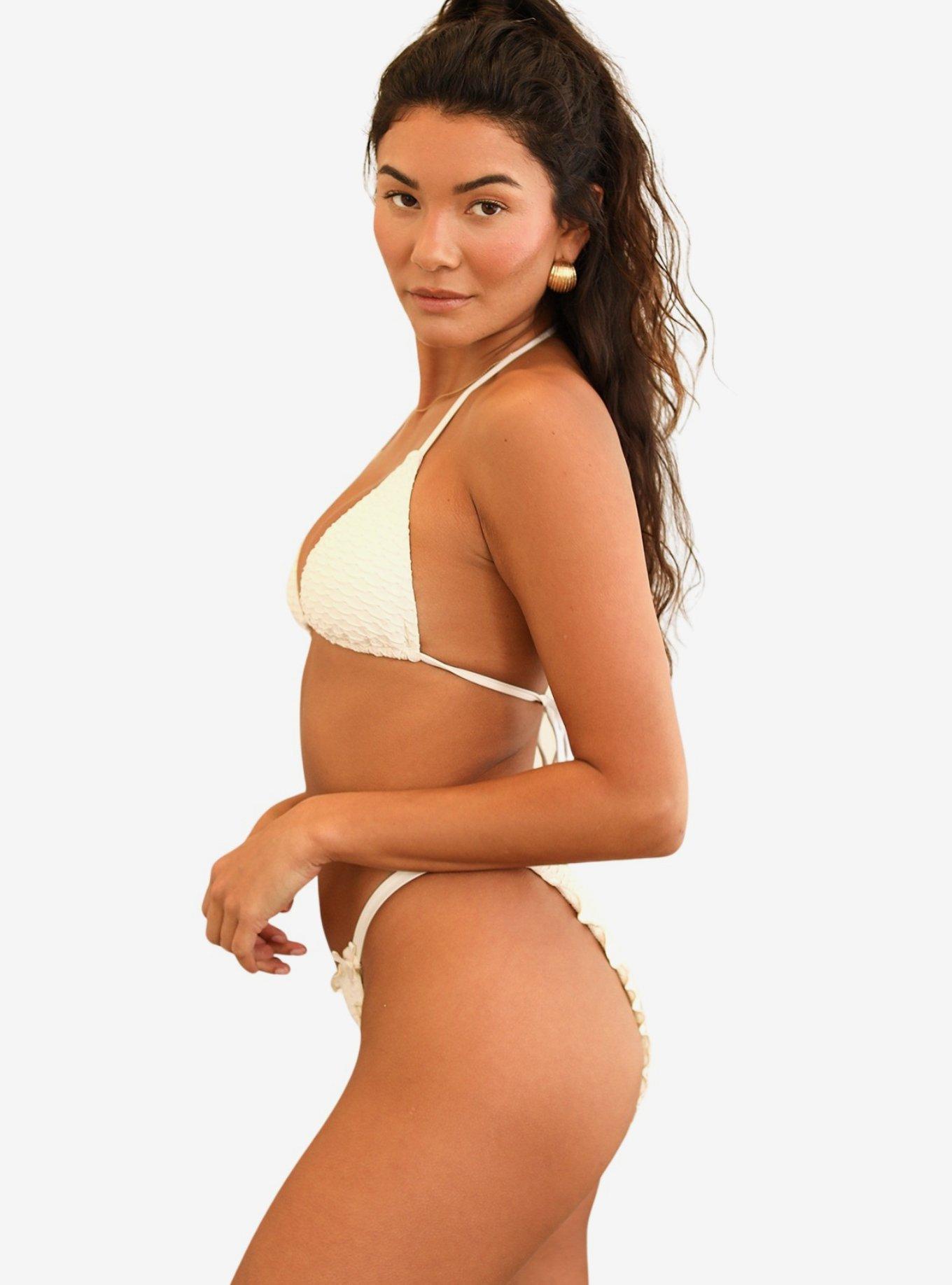 Dippin' Daisy's Lucca Cheeky Bikini Bottom, IVORY, alternate