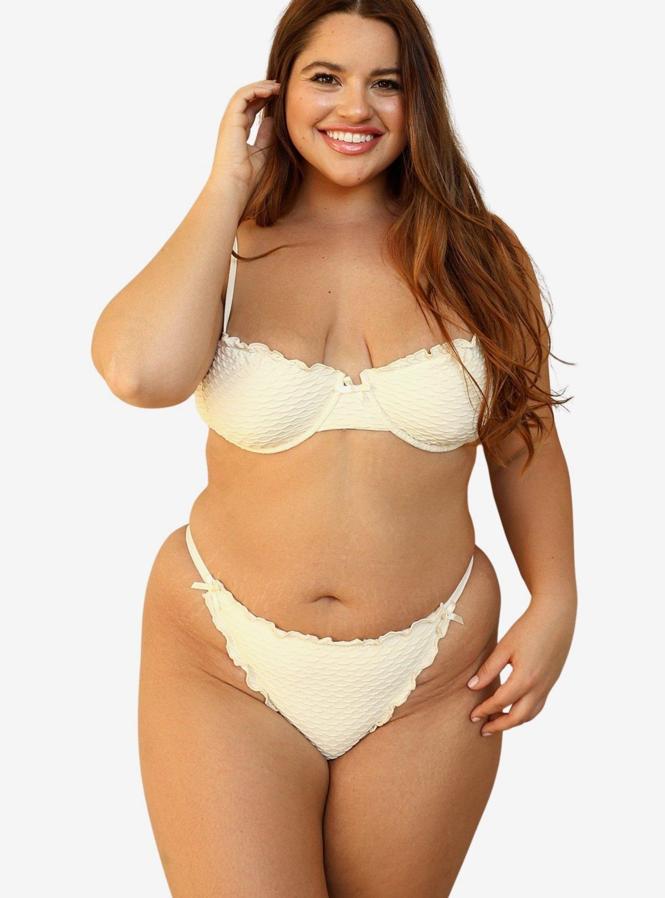 Dippin' Daisy's Lucca Cheeky Bikini Bottom, IVORY, alternate