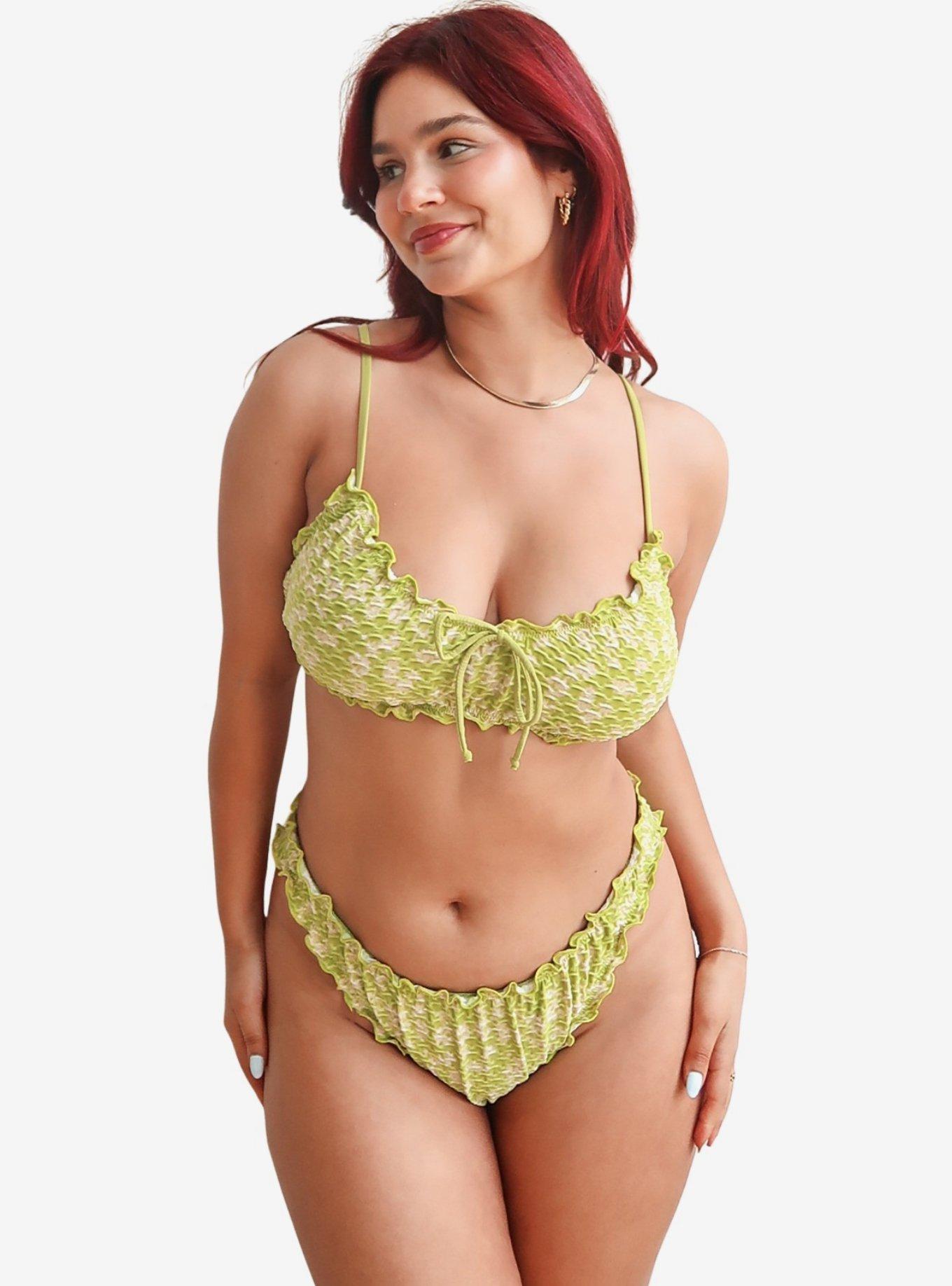 Dippin' Daisy's Chica Underwire Bikini Top, GREEN, alternate