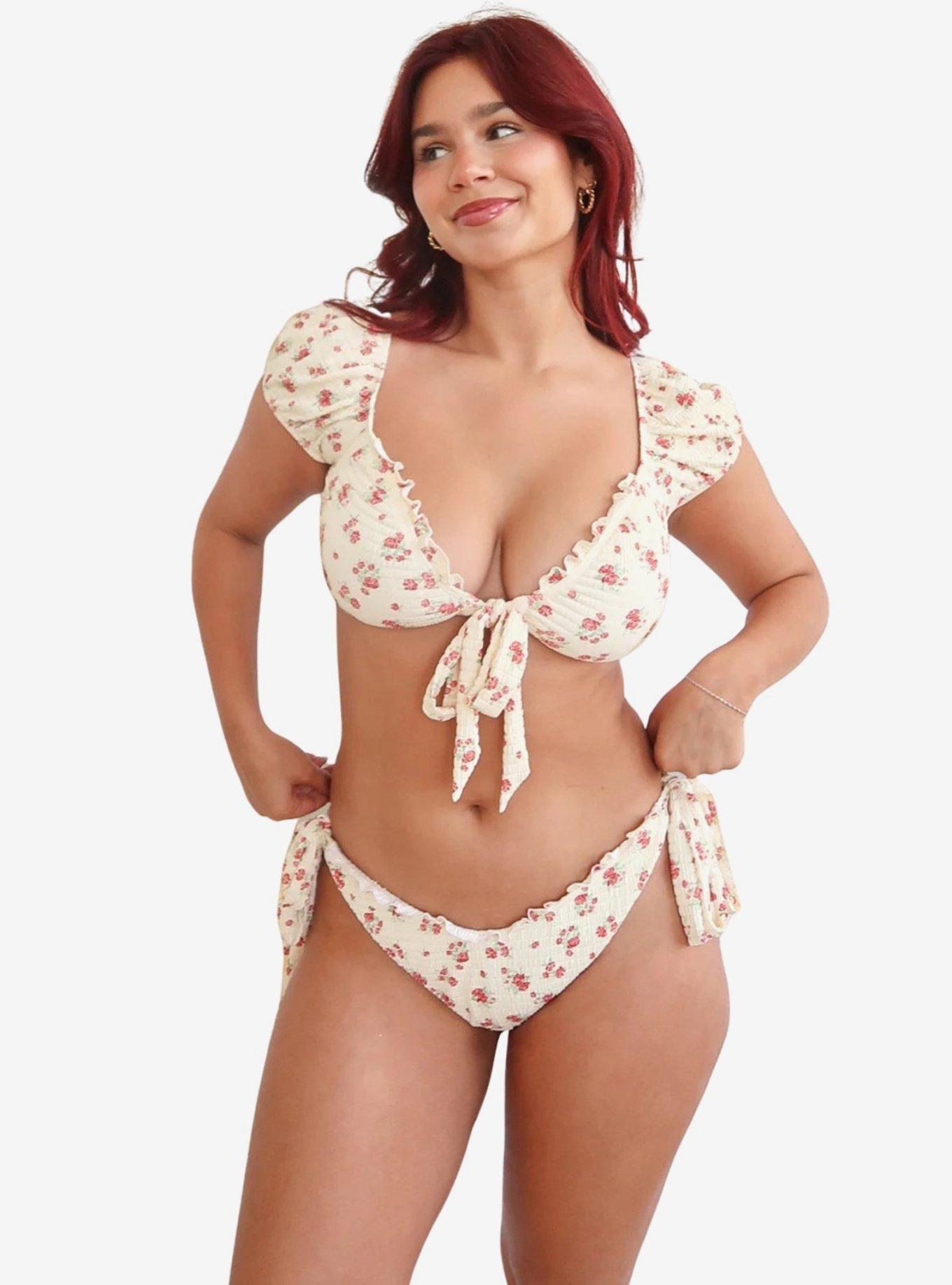 Dippin' Daisy's Toledo Cheeky Bikini Bottom, RED, alternate