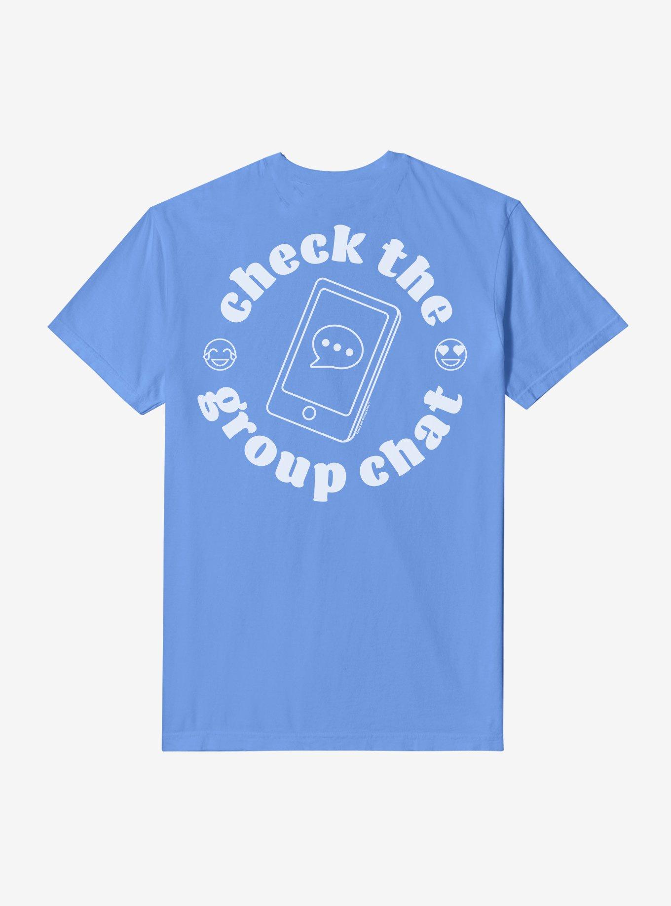 Check The Group Chat Phone And Text Bubbles T-Shirt, , hi-res