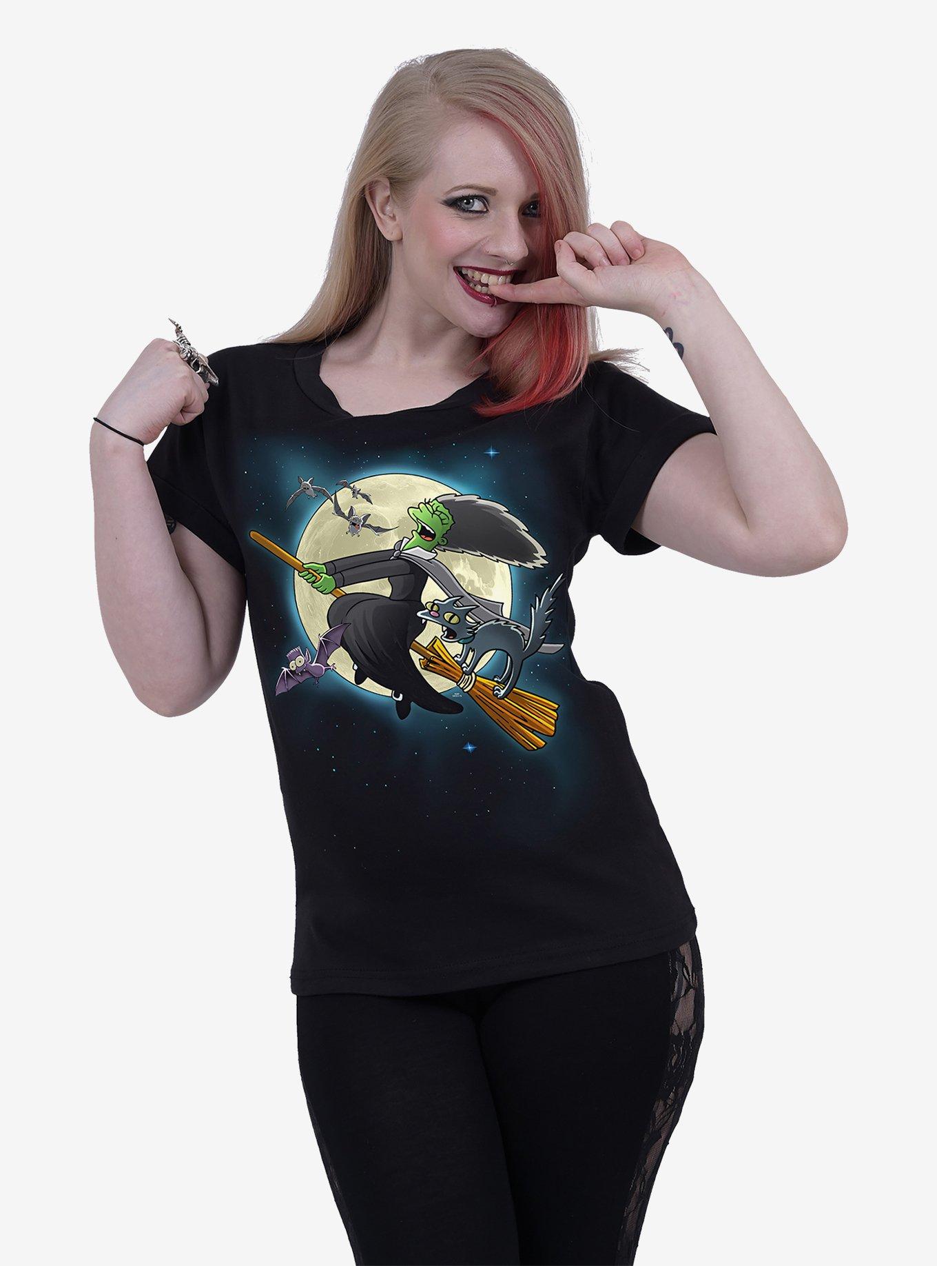 The Simpsons Marge Witch Boatneck Cap Sleeve Top, , hi-res