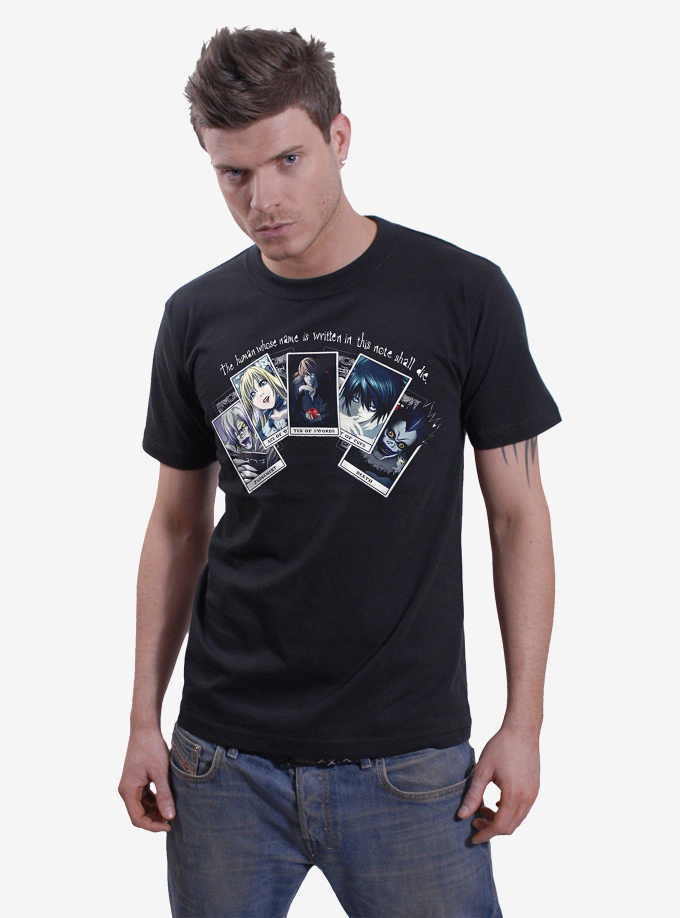 Death Note Playing Cards Front Print T-Shirt, , hi-res