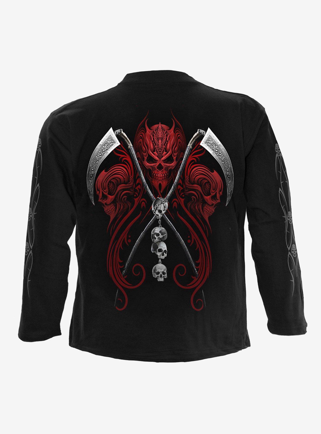 Reaperess Long Sleeve T-Shirt, BLACK, alternate