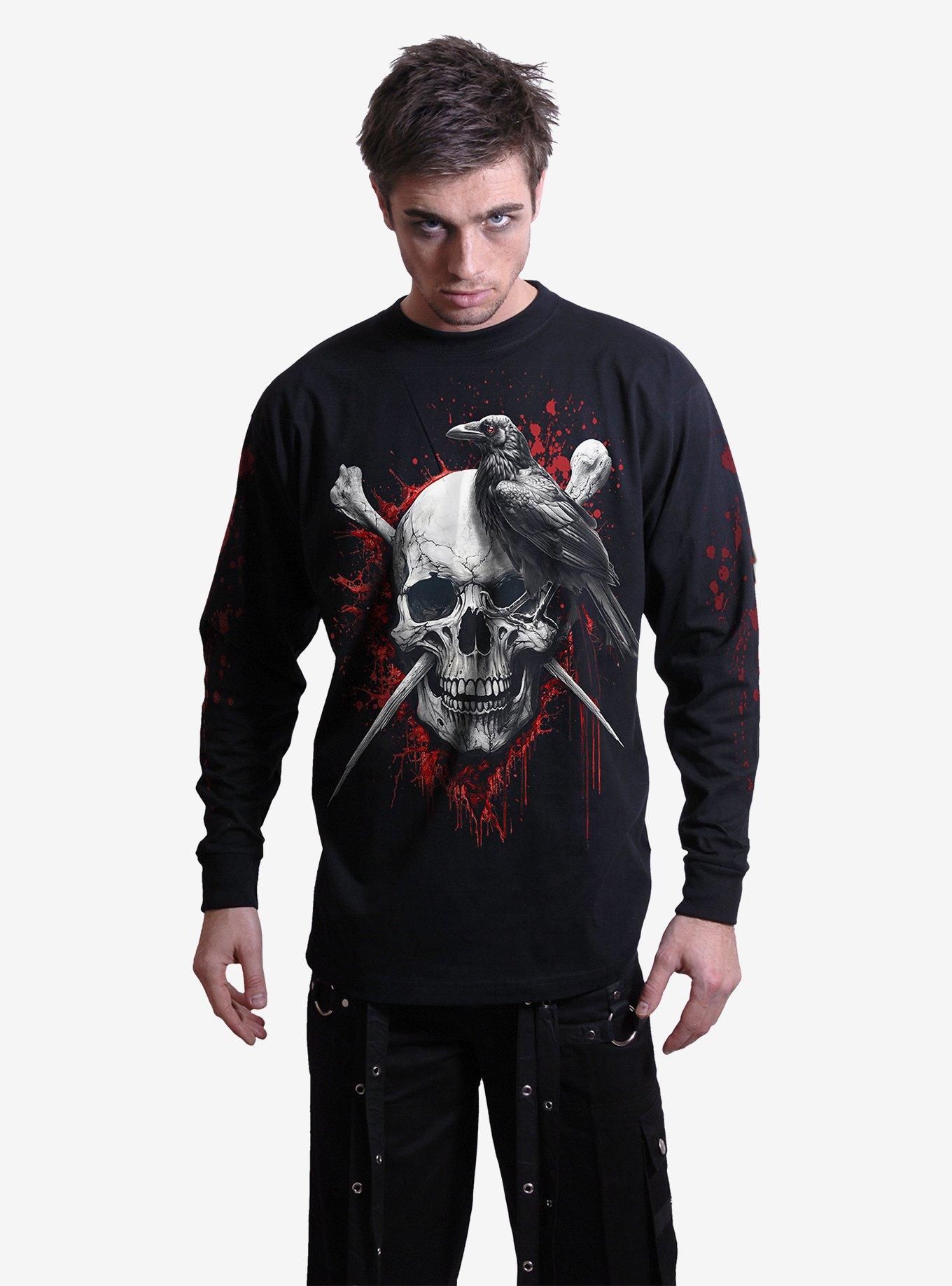 Death Raven Long Sleeve T-Shirt, , hi-res