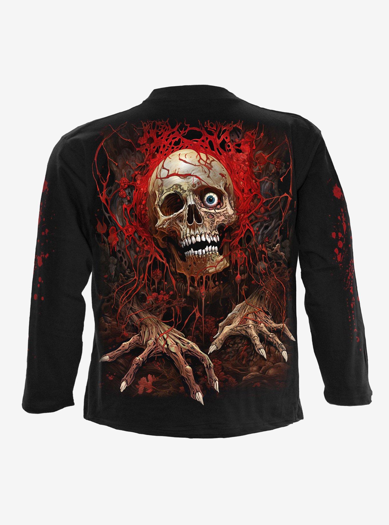Creeping Curse Long Sleeve T-Shirt, BLACK, alternate