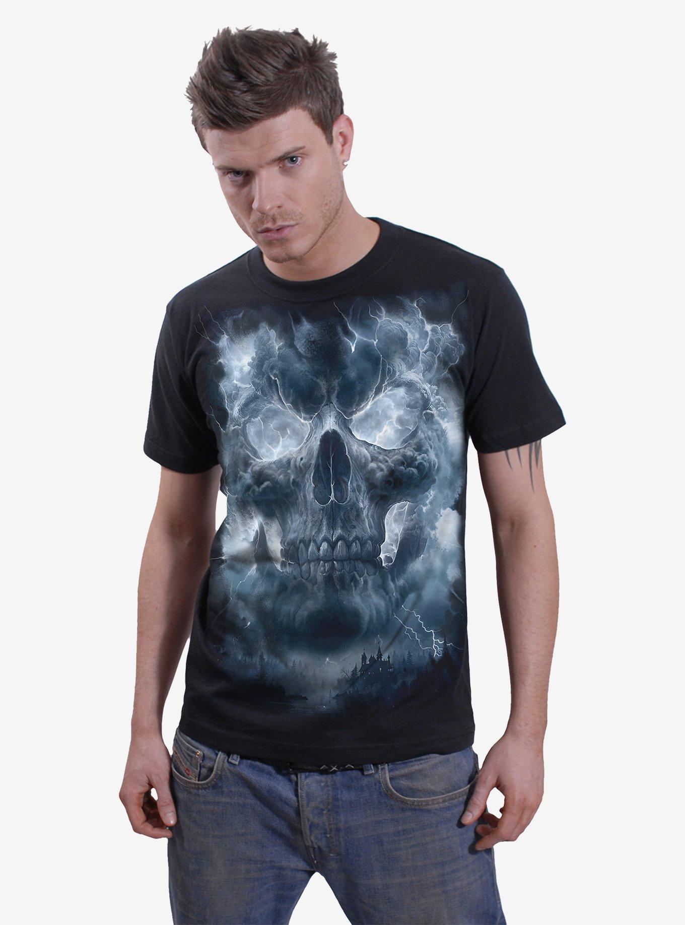 Grave Skies T-Shirt, BLACK, alternate - view 2