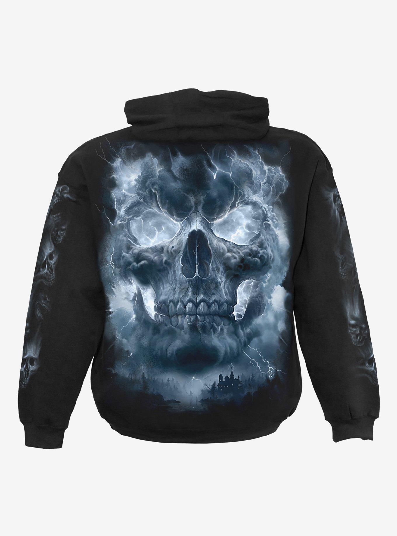 Grave Skies Hoodie, BLACK, alternate