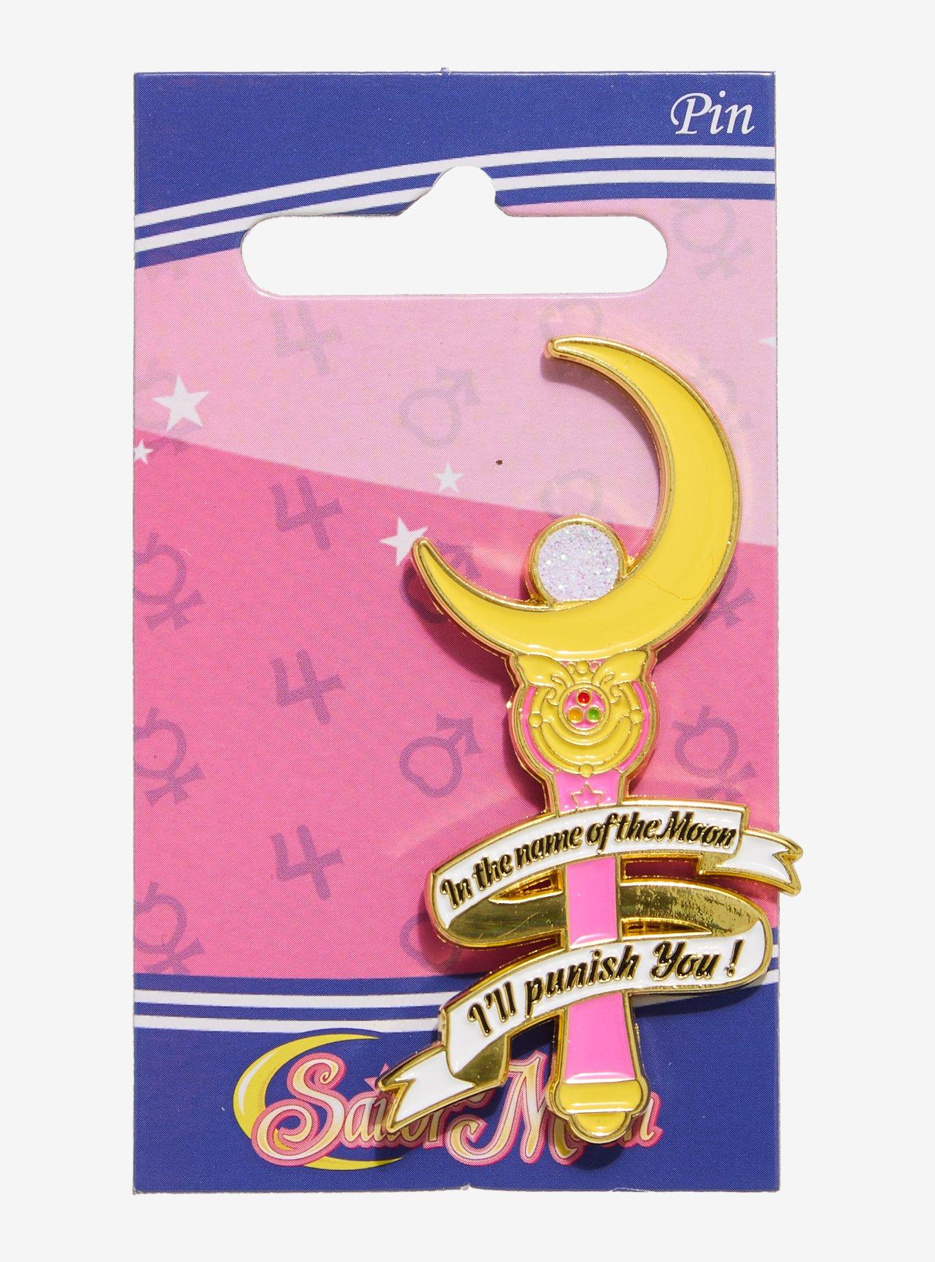 Pretty Guardian Sailor Moon Moon Stick Enamel Pin, , hi-res