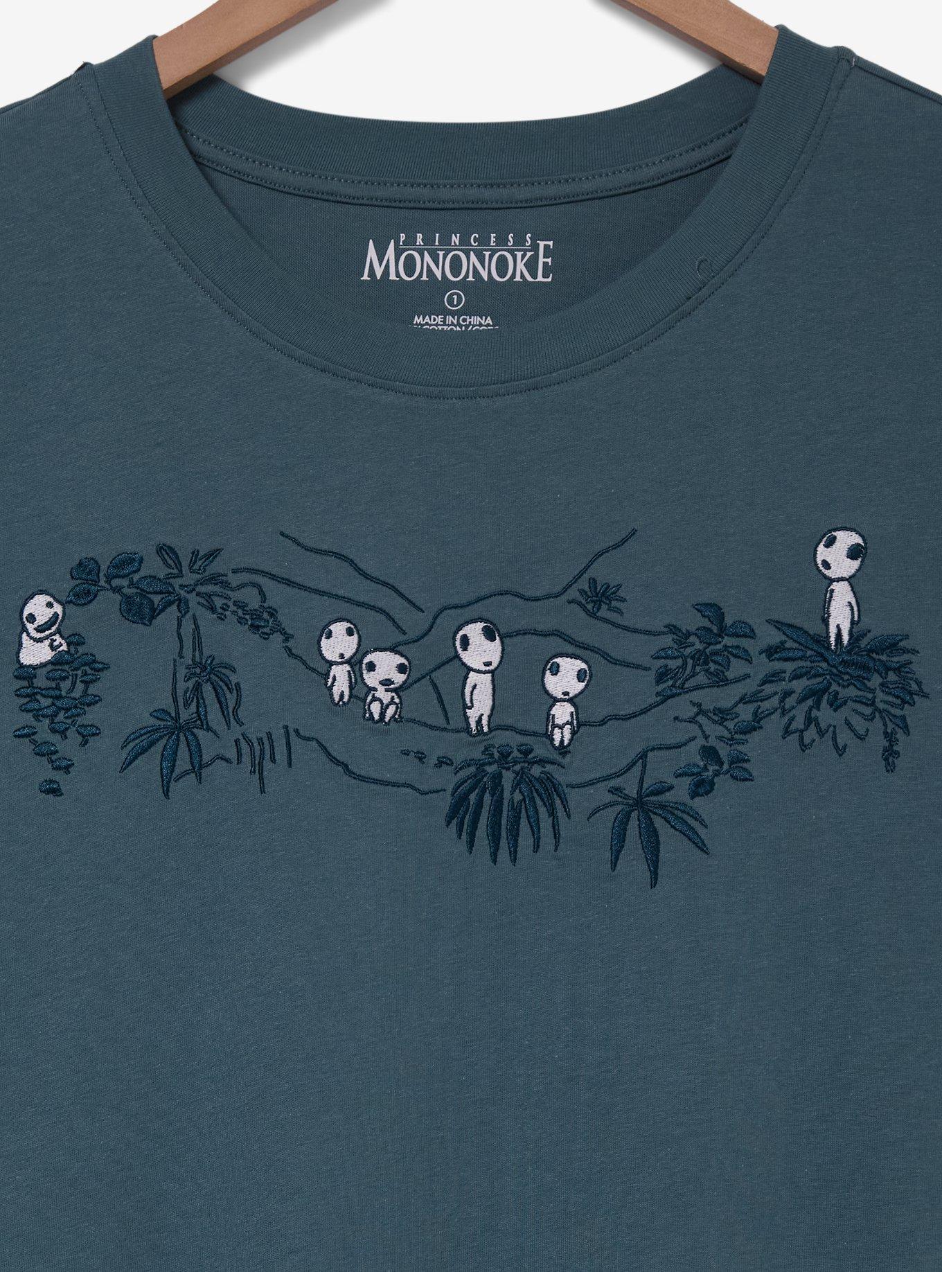 Studio Ghibli&reg; Princess Mononoke Embroidered Glow-In-The-Dark Kodama T-Shirt Plus Size, , hi-res