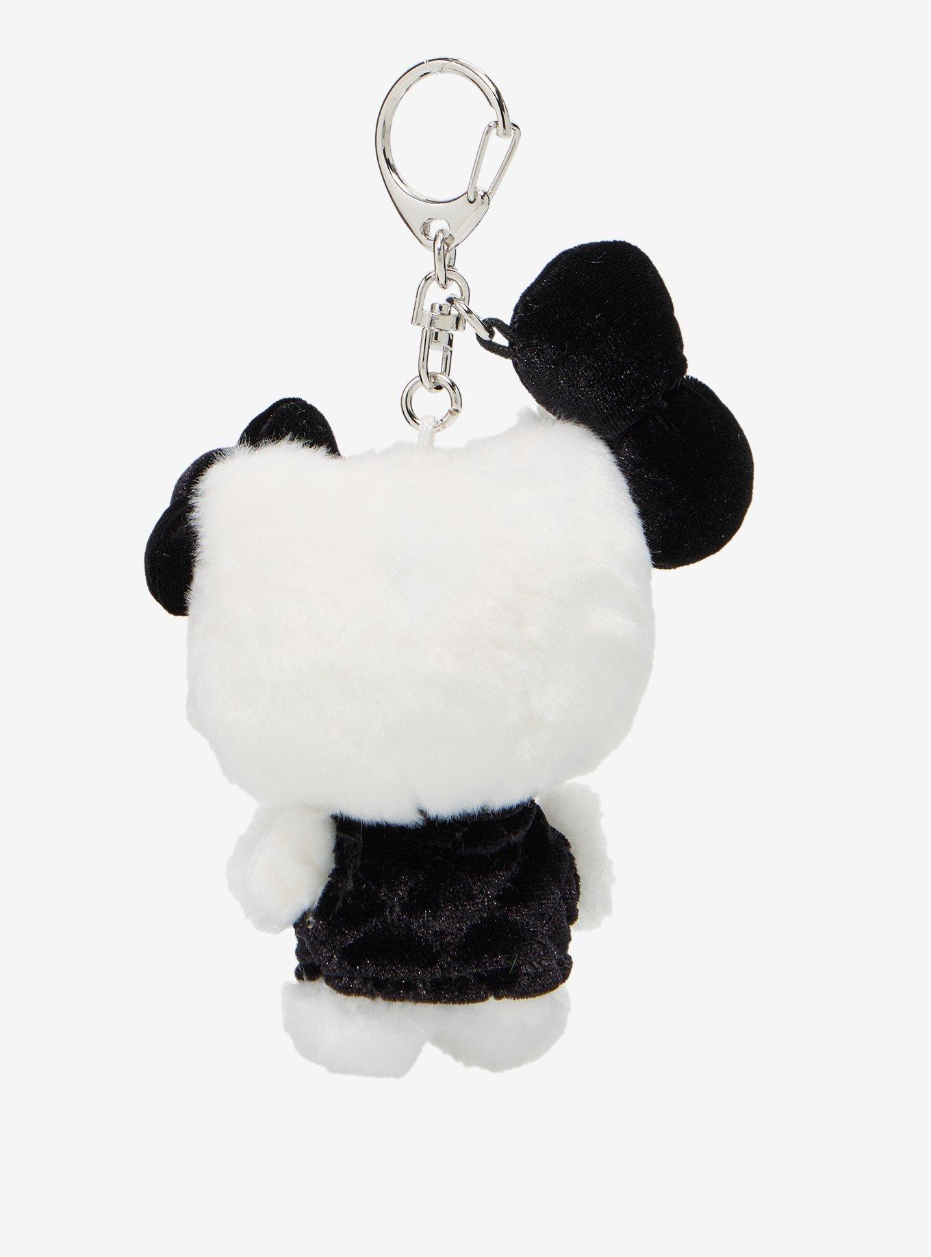 Sanrio Japan Originals Hello Kitty Black Quilted Plush Bag Charm, , hi-res