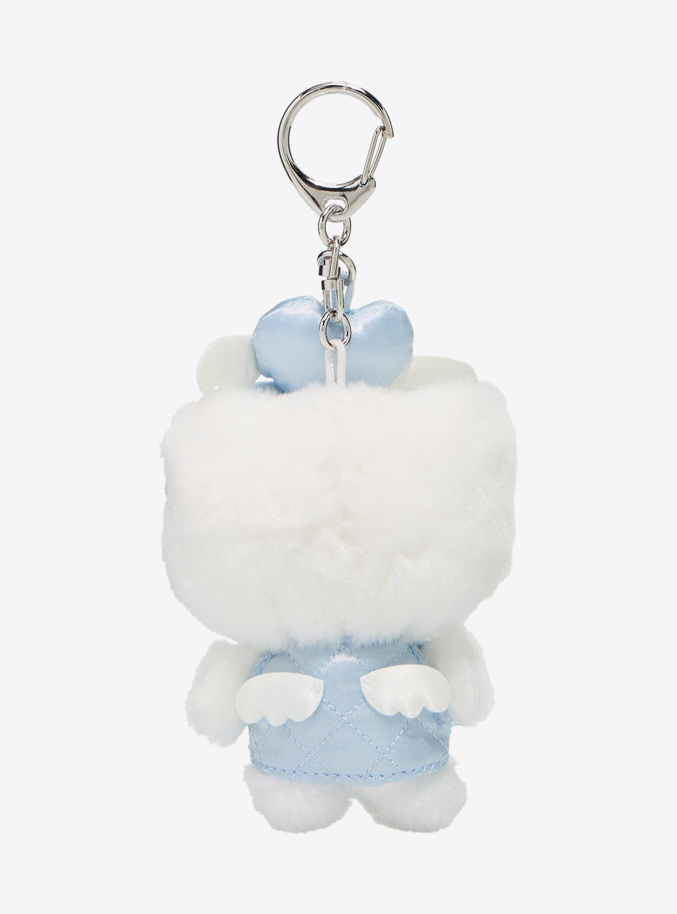 Sanrio Japan Originals Hello Kitty Blue Quilted Plush Bag Charm, , hi-res