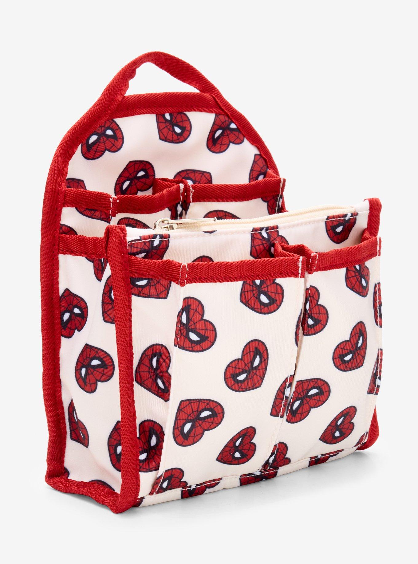 Marvel Spider-Man Heart Mask Allover Print Mini Backpack Organizer - BoxLunch Exclusive, , hi-res