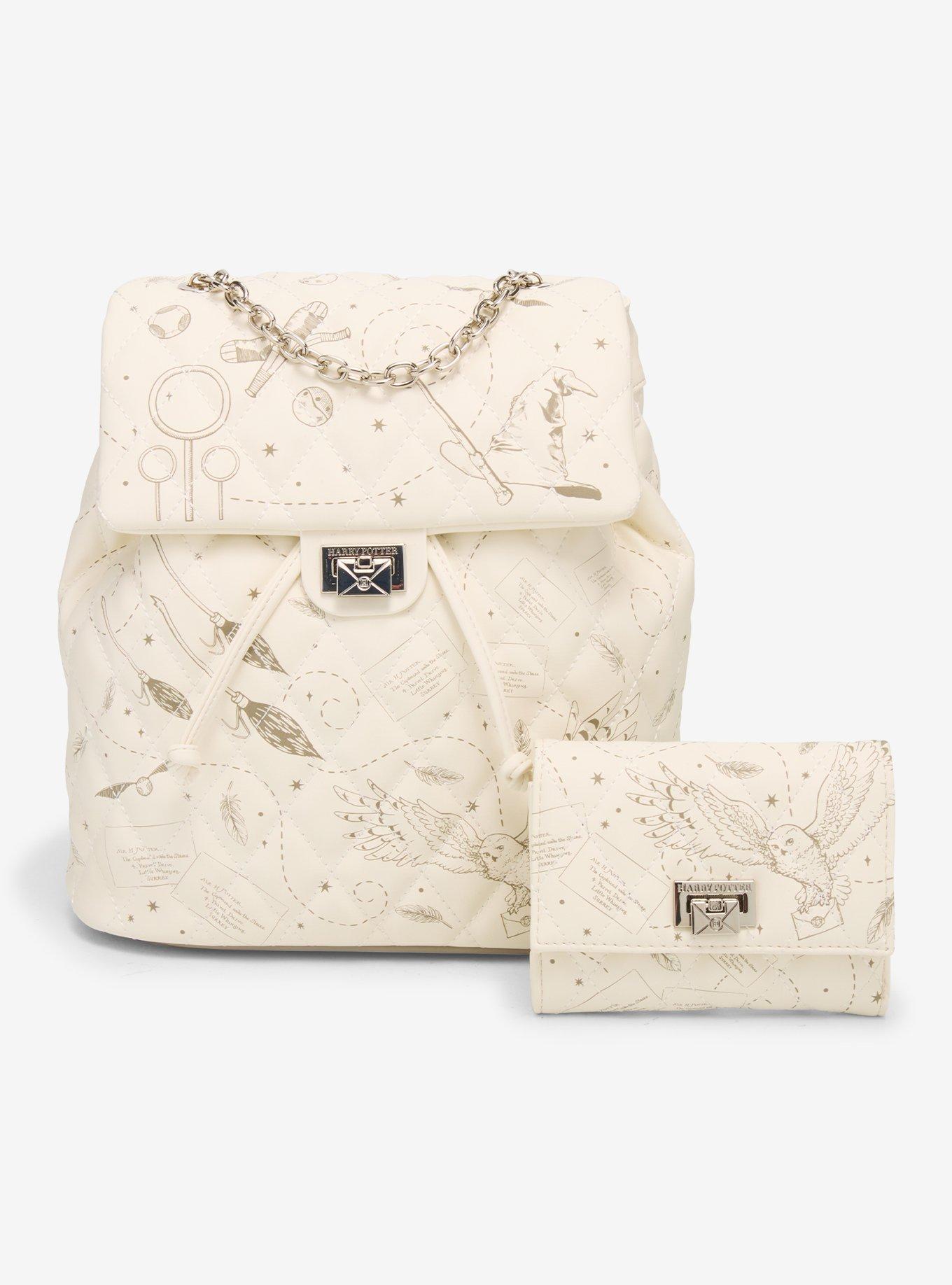 Harry Potter Tonal Icons Quilted Mini Backpack - BoxLunch Exclusive, , alternate