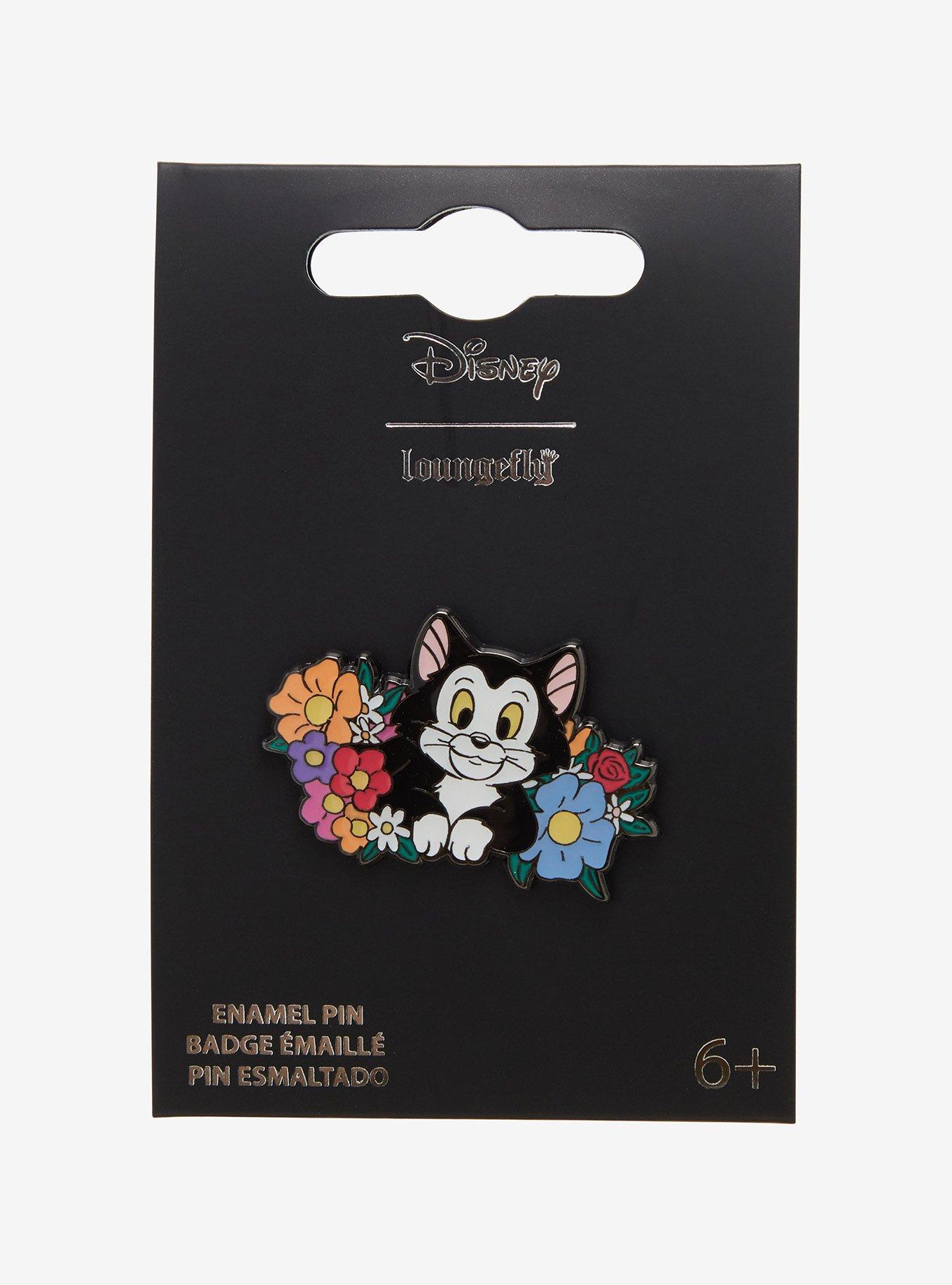 Loungefly Disney Pinocchio Figaro Flower Enamel Pin, , hi-res