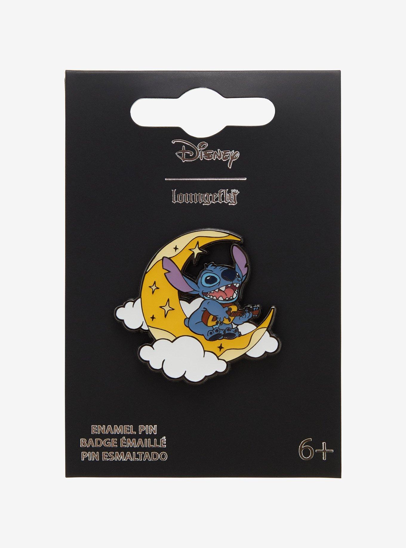 Loungefly Disney Stitch Moon Enamel Pin, , hi-res