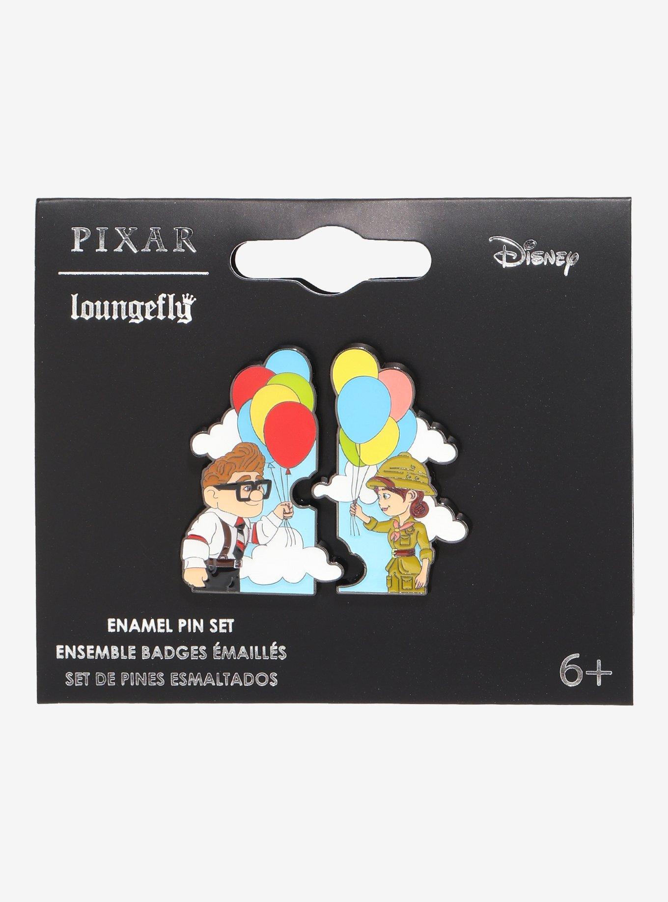 Loungefly Disney Pixar Up Carl & Ellie Balloon Pin Set Hot Topic Exclusive, , hi-res