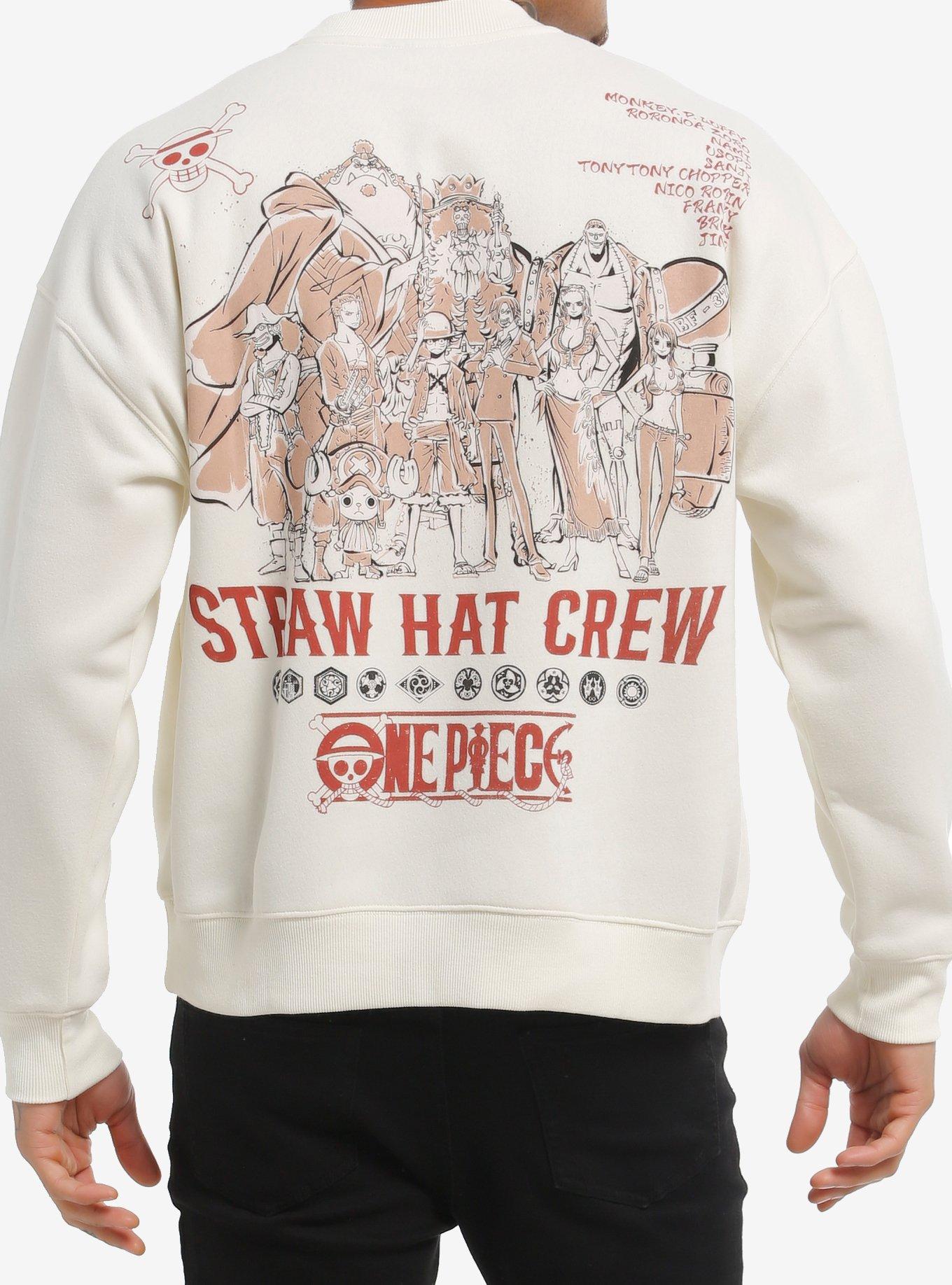 One Piece Red Outline Sweatshirt, , hi-res
