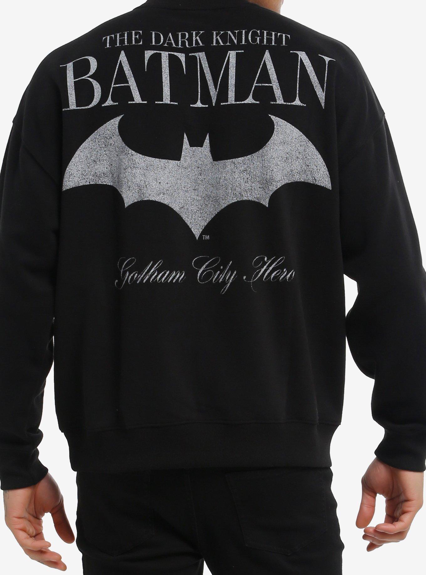 DC Comics Batman Logo Outline Sweatshirt, , hi-res