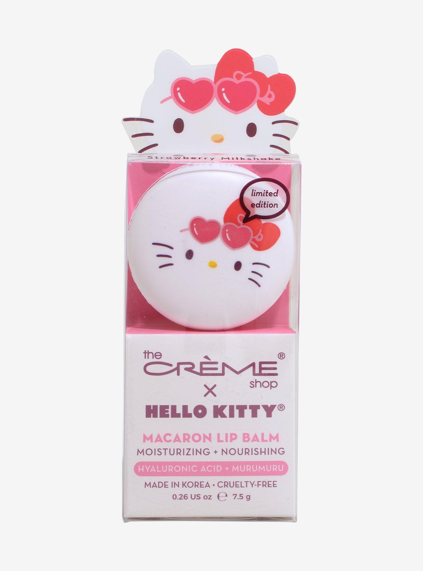 The Crème Shop Hello Kitty Strawberry Milkshake Macaron Lip Balm, , hi-res