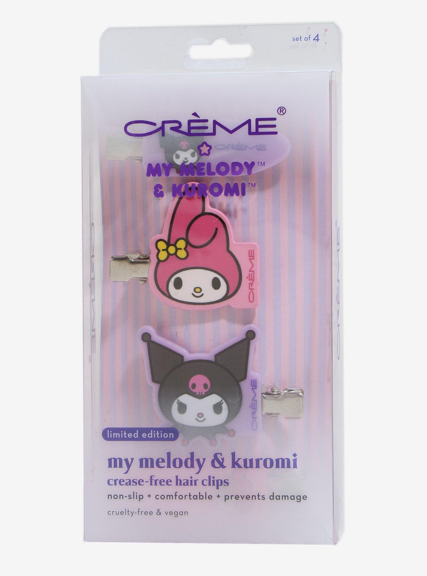 The Crème Shop My Melody & Kuromi Crease-Free Hair Clip Set, , hi-res