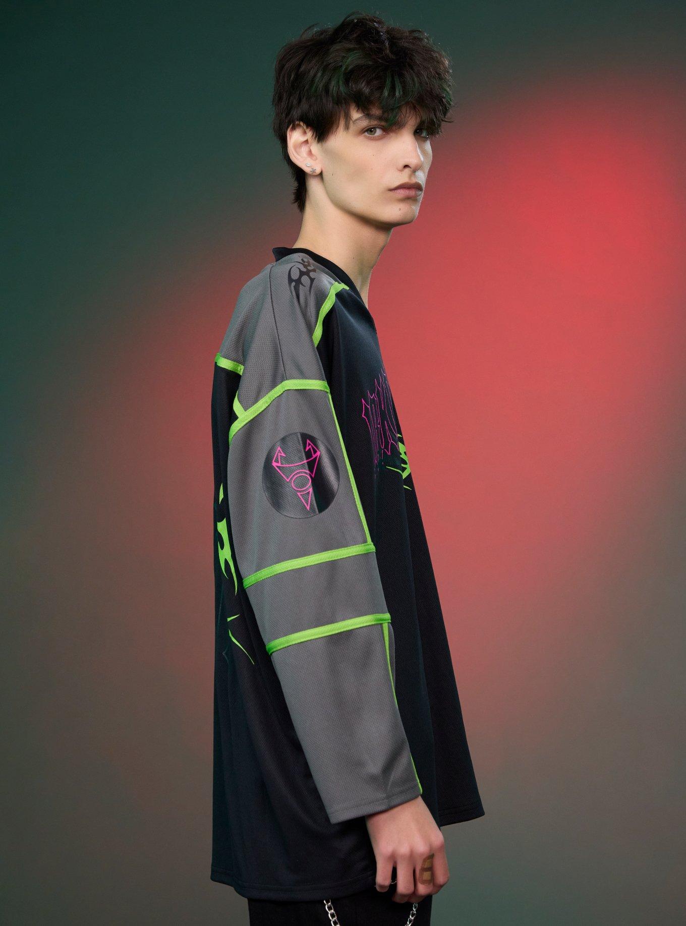 Invader Zim Irken Empire Hockey Jersey, BLACK, alternate