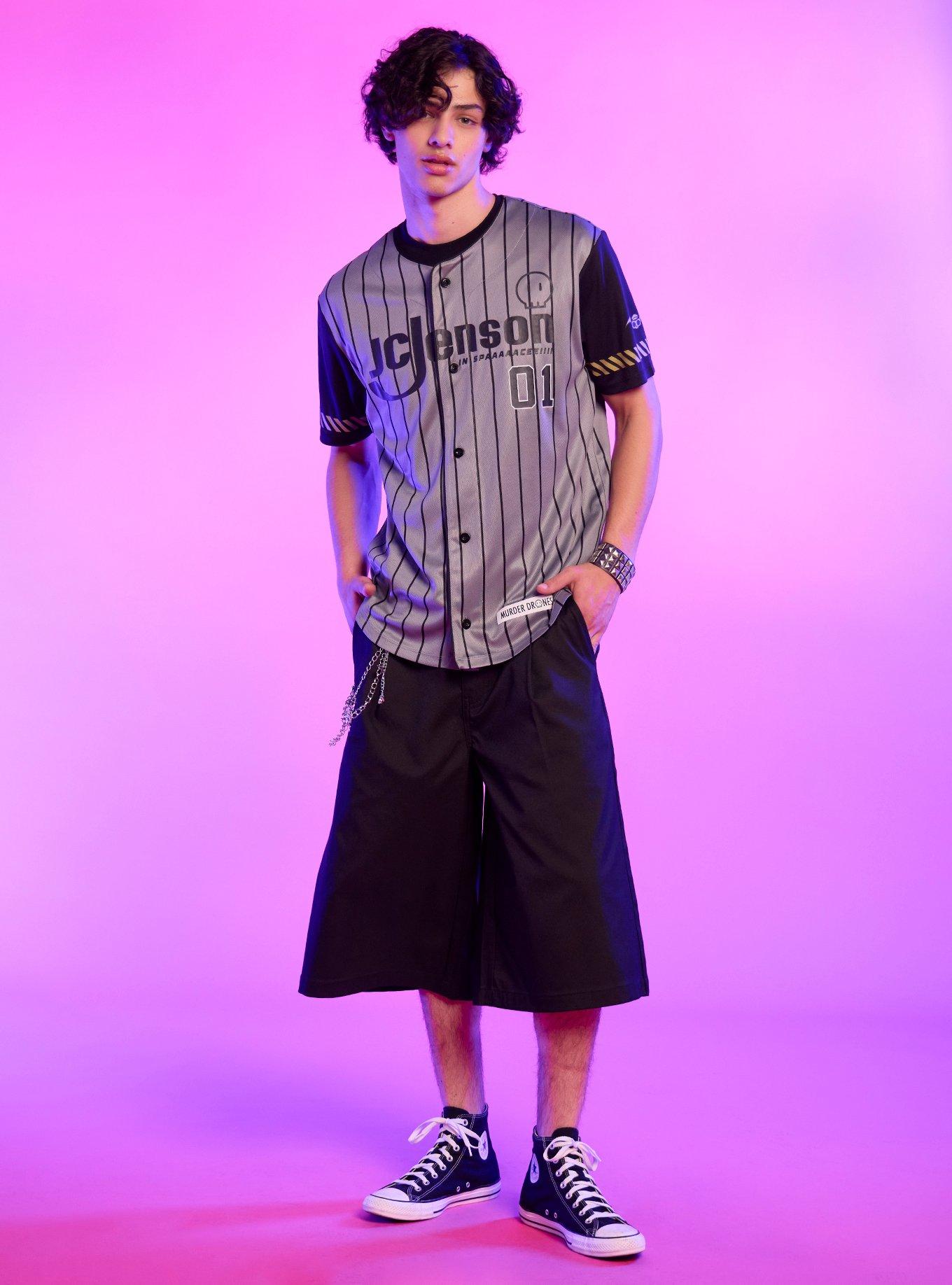 Murder Drones N Baseball Jersey, GREY, alternate