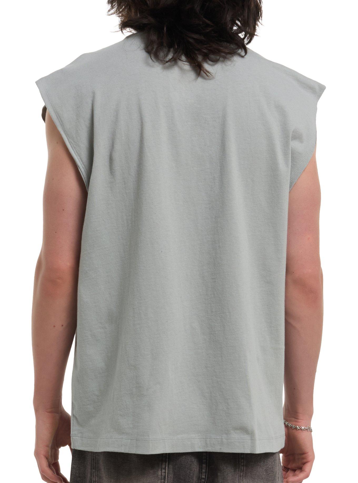 Murder Drones Uzi Doorman Muscle Tank Top, GREY, alternate