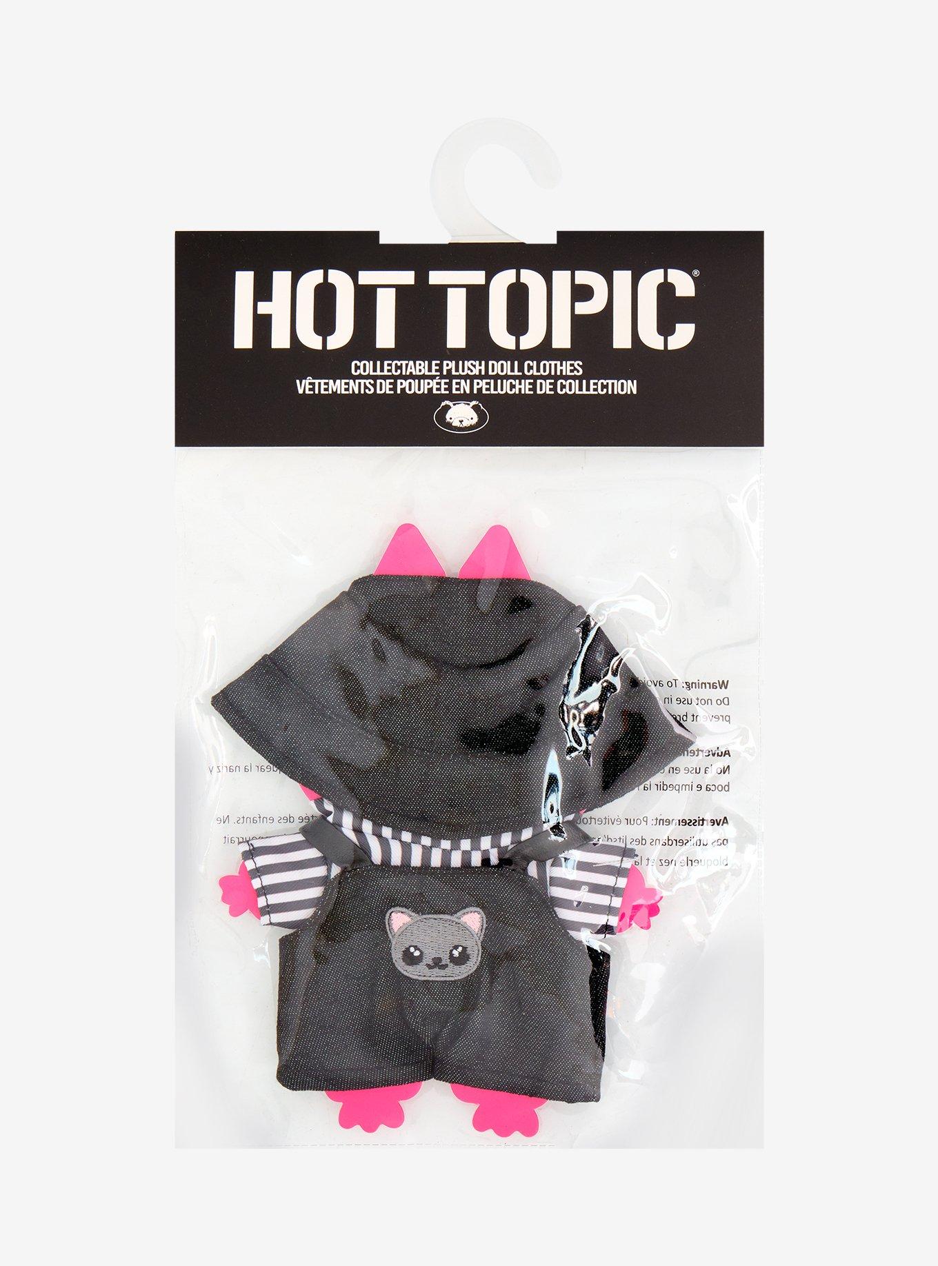 Cat Overalls Doll Outfit, , hi-res