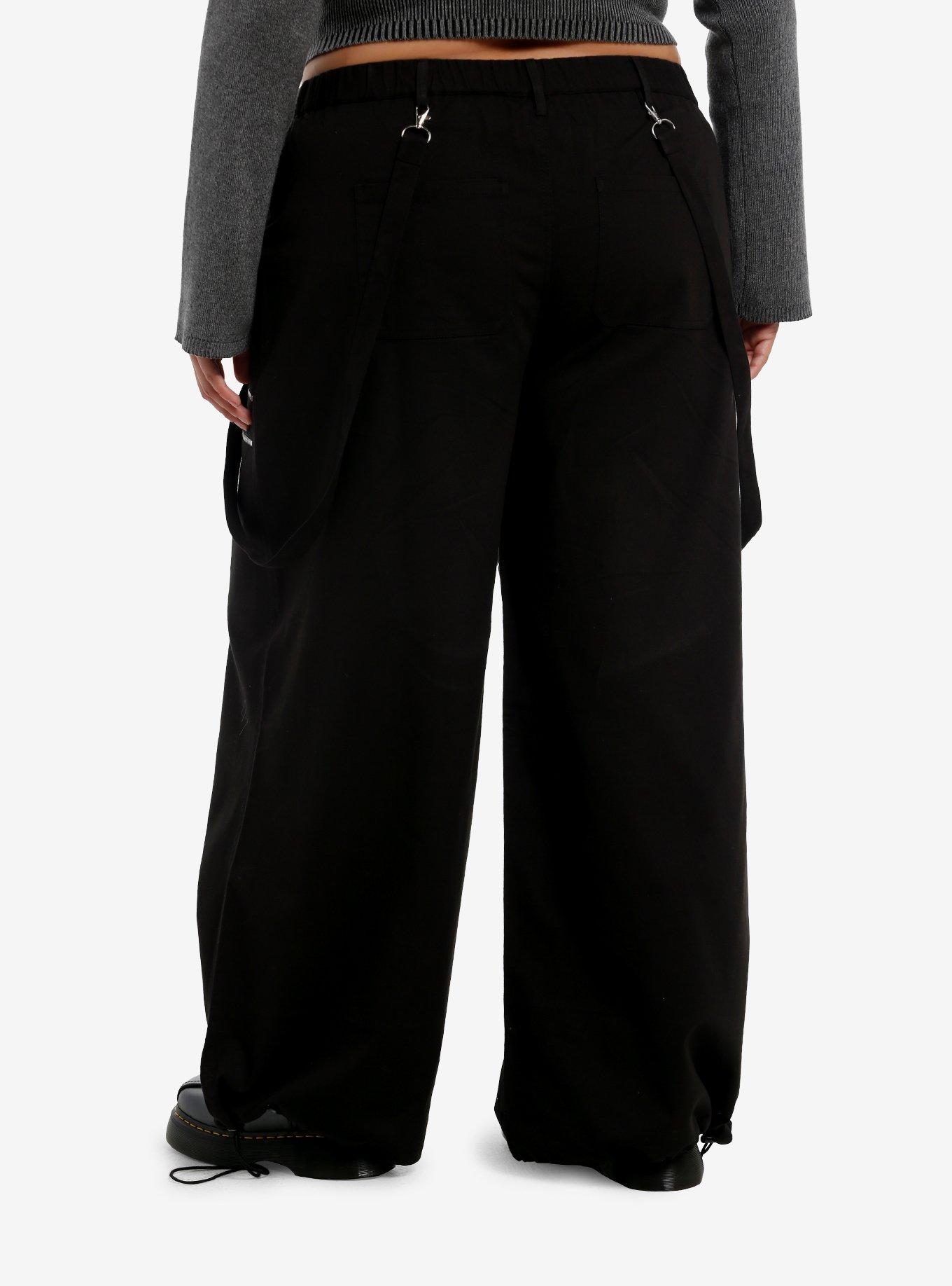 Cyber Sigil Grommet Wide Leg Pants Plus Size, , hi-res