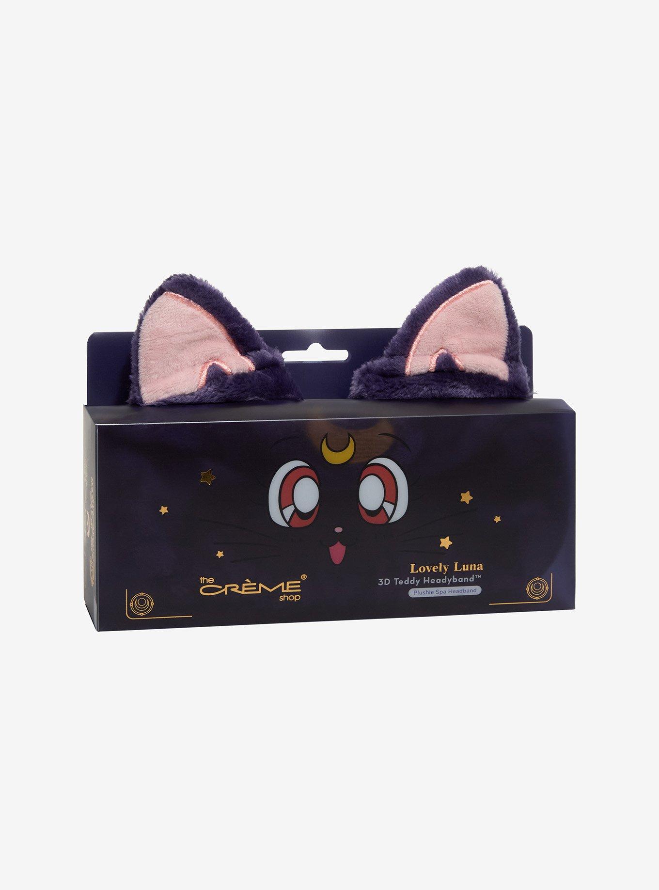 The Creme Shop Pretty Guardian Sailor Moon Luna Plush Spa Headband, , hi-res