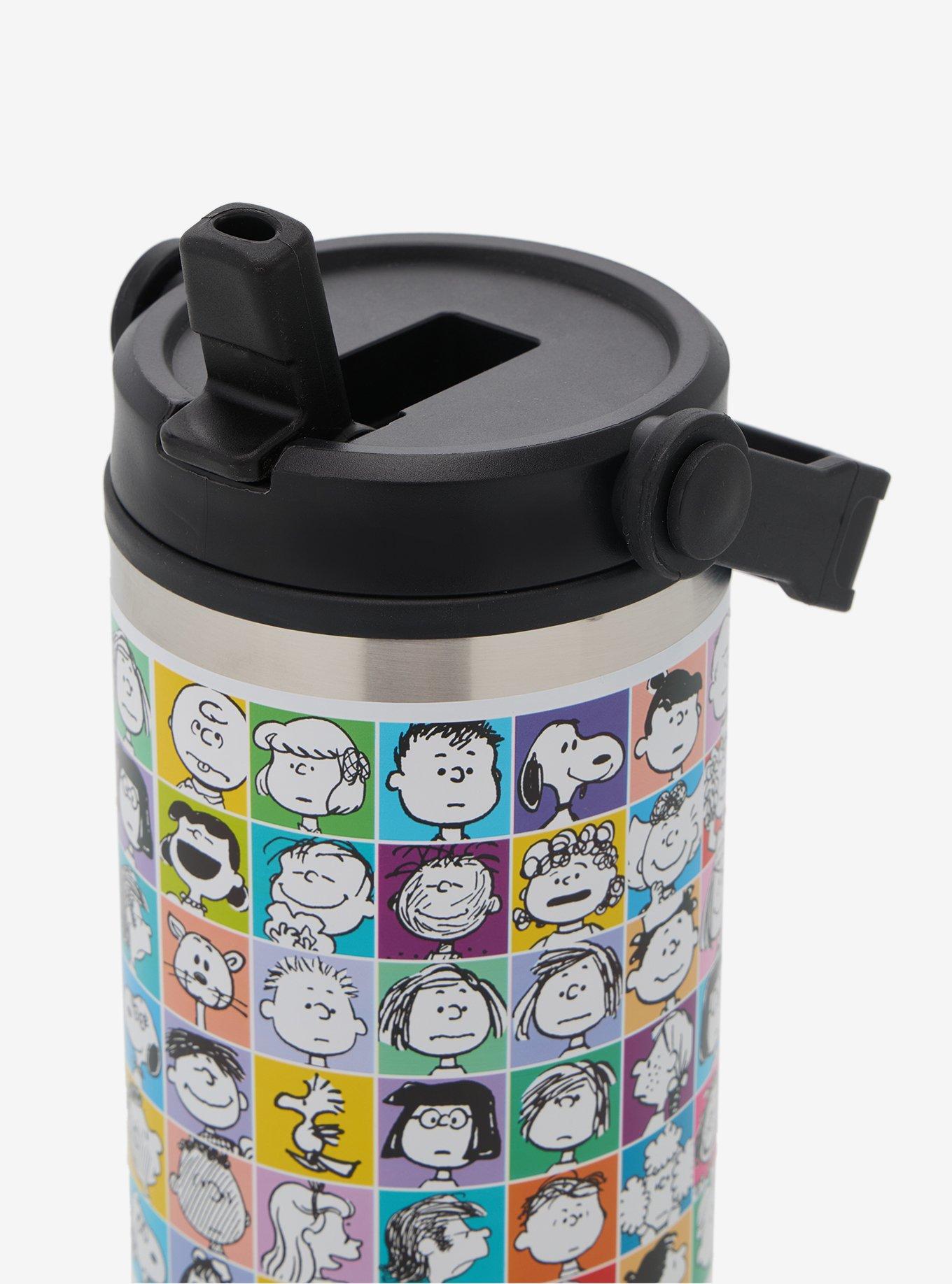 Peanuts Character Grid Stainless Steel Travel Cup, , alternate