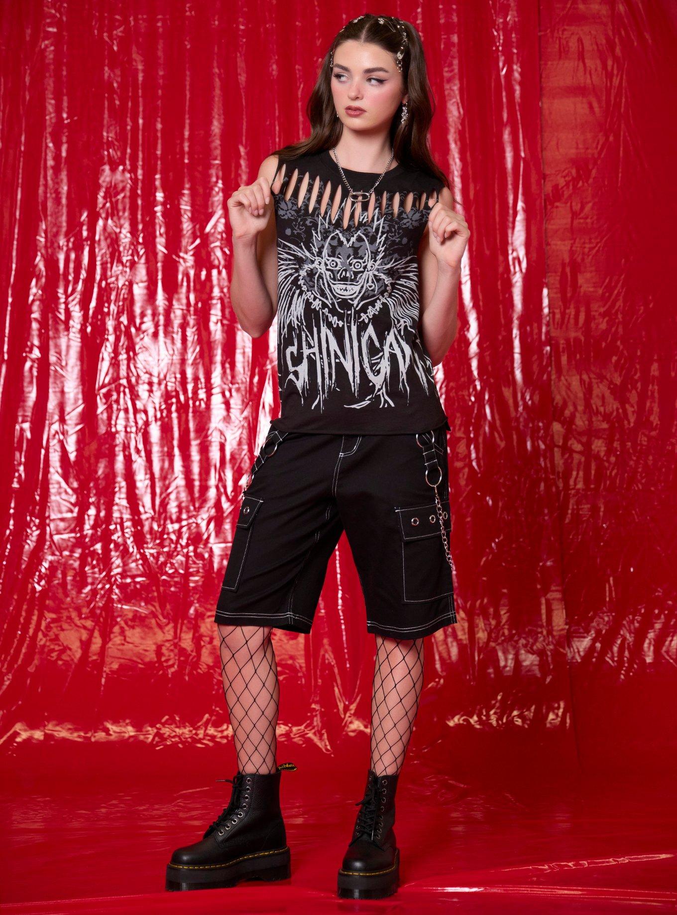 Death Note Ryuk Cutout Girls Muscle Tank Top, , hi-res