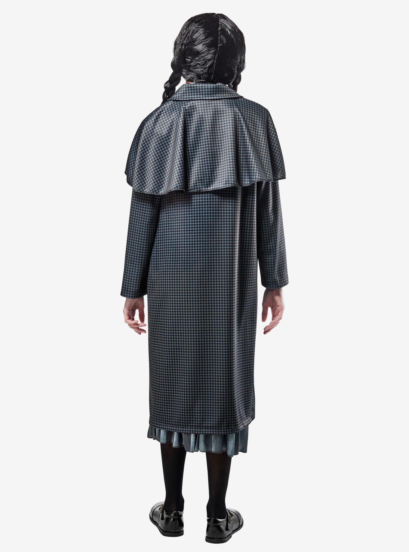 Wednesday Grey Houndstooth Print Coat, GREY, alternate